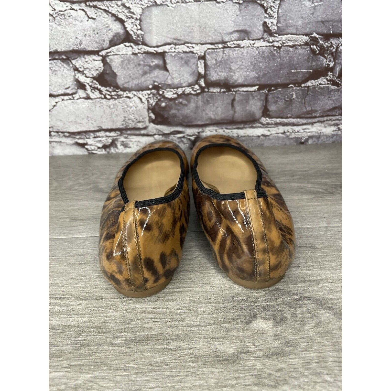 J.Crew J. Crew Caramel Animal Print Patent Leather Ballet Flats Wom Size US 9 / IT 39 - 5 Thumbnail