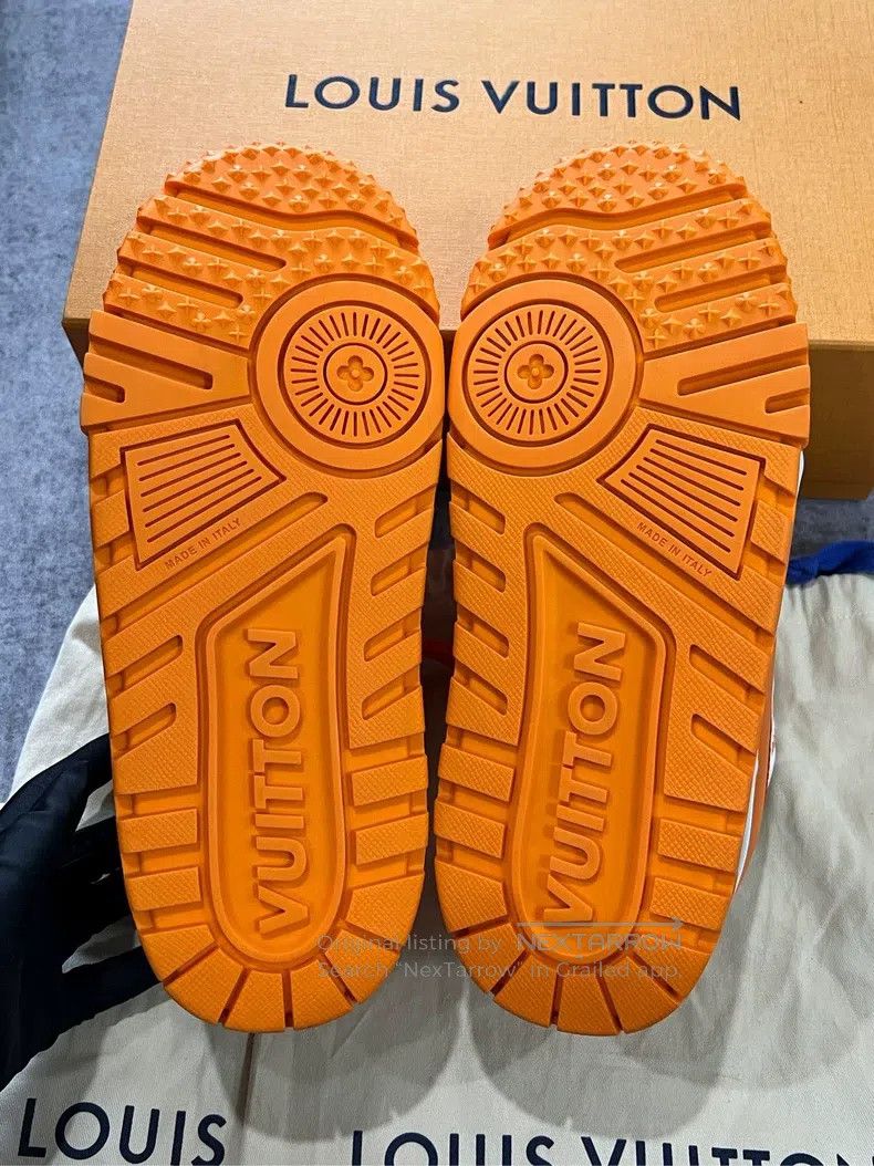 Louis Vuitton Louis Vuitton Orange Small Fat Ding Platform Shoes Casual Size US 7.5 / EU 40-41 - 8 Thumbnail
