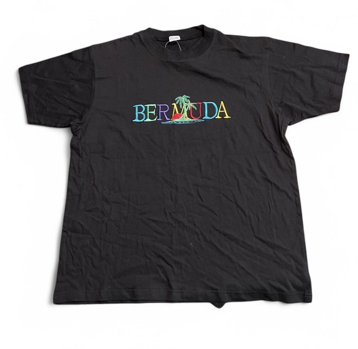Vintage Bermuda Embroidered Vintage T Shirt Size US XXL / EU 58 / 5 - 1 Thumbnail