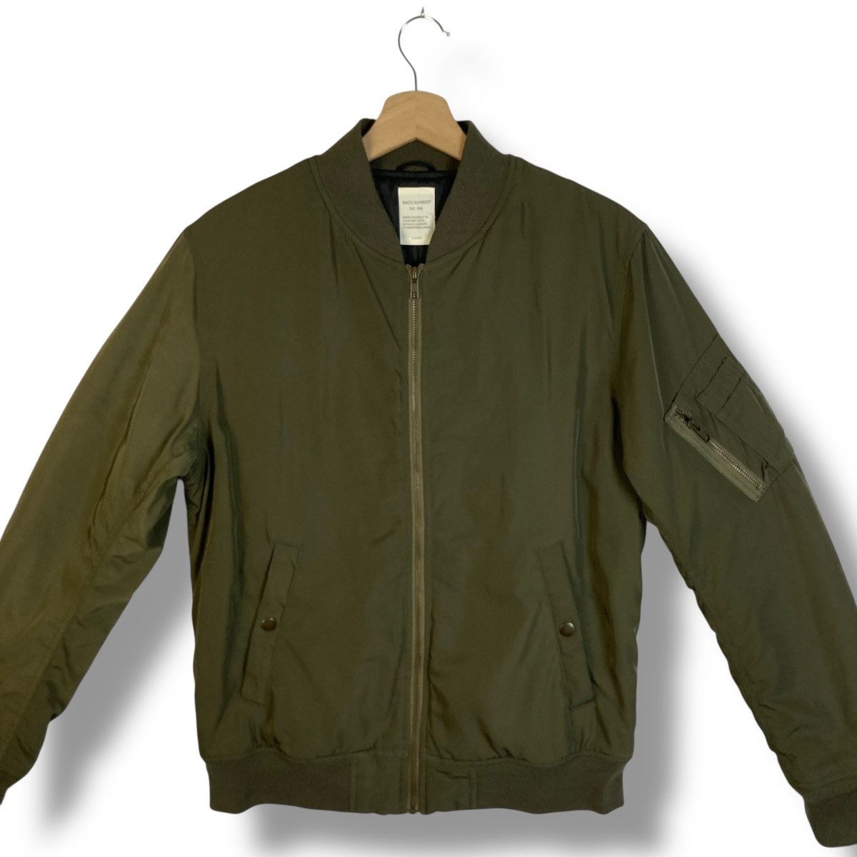 Japanese Brand 🇯🇵 BACK NUMBER FLIGHT BOMBER JACKET Size US L / EU 52-54 / 3 - 5 Thumbnail
