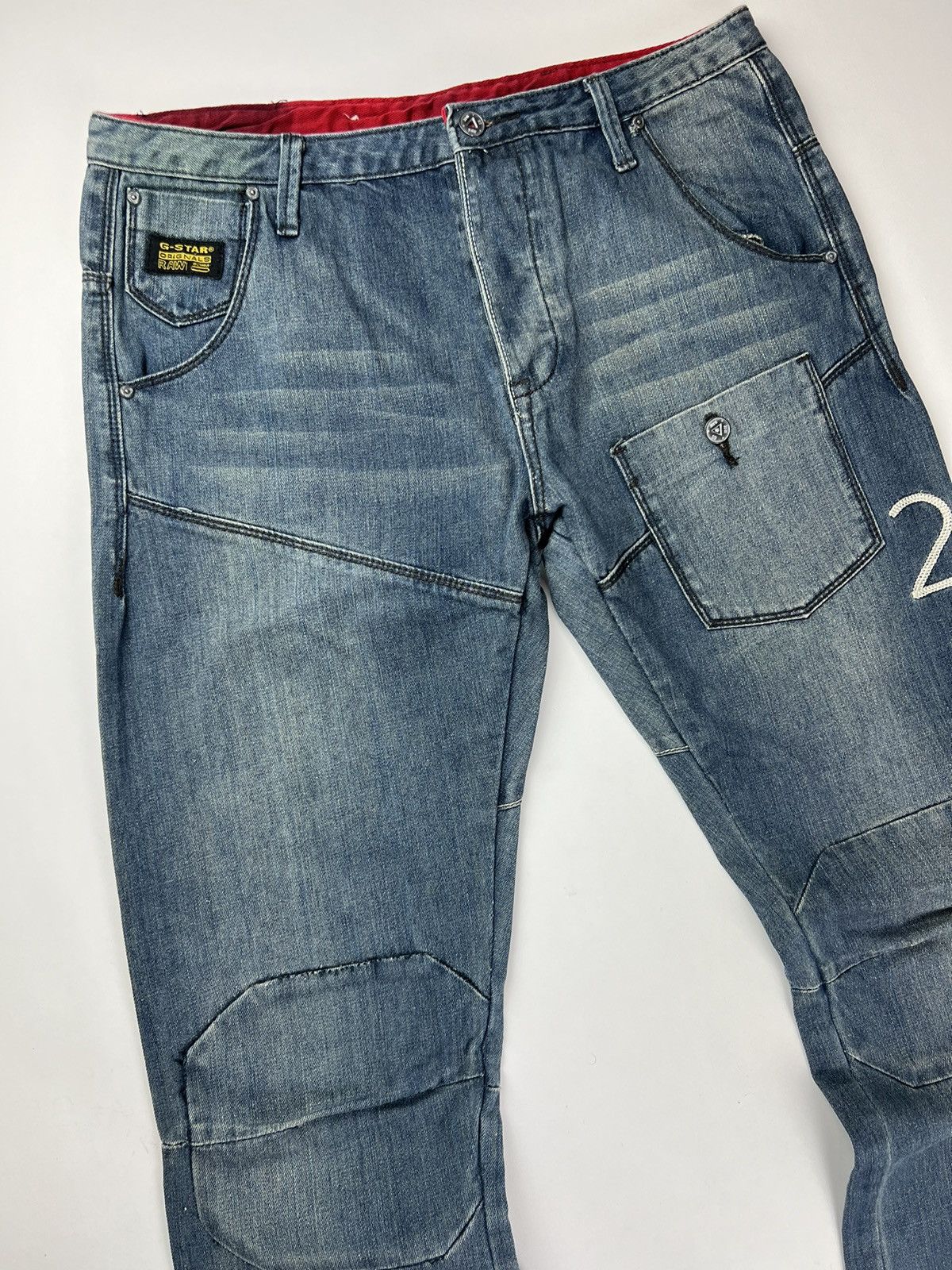 G-Star × Vintage Blue Cargo Pants G-Star Raw 20 rare, 90s Vintage W34 L34 Size US 34 / EU 50 - 4 Thumbnail