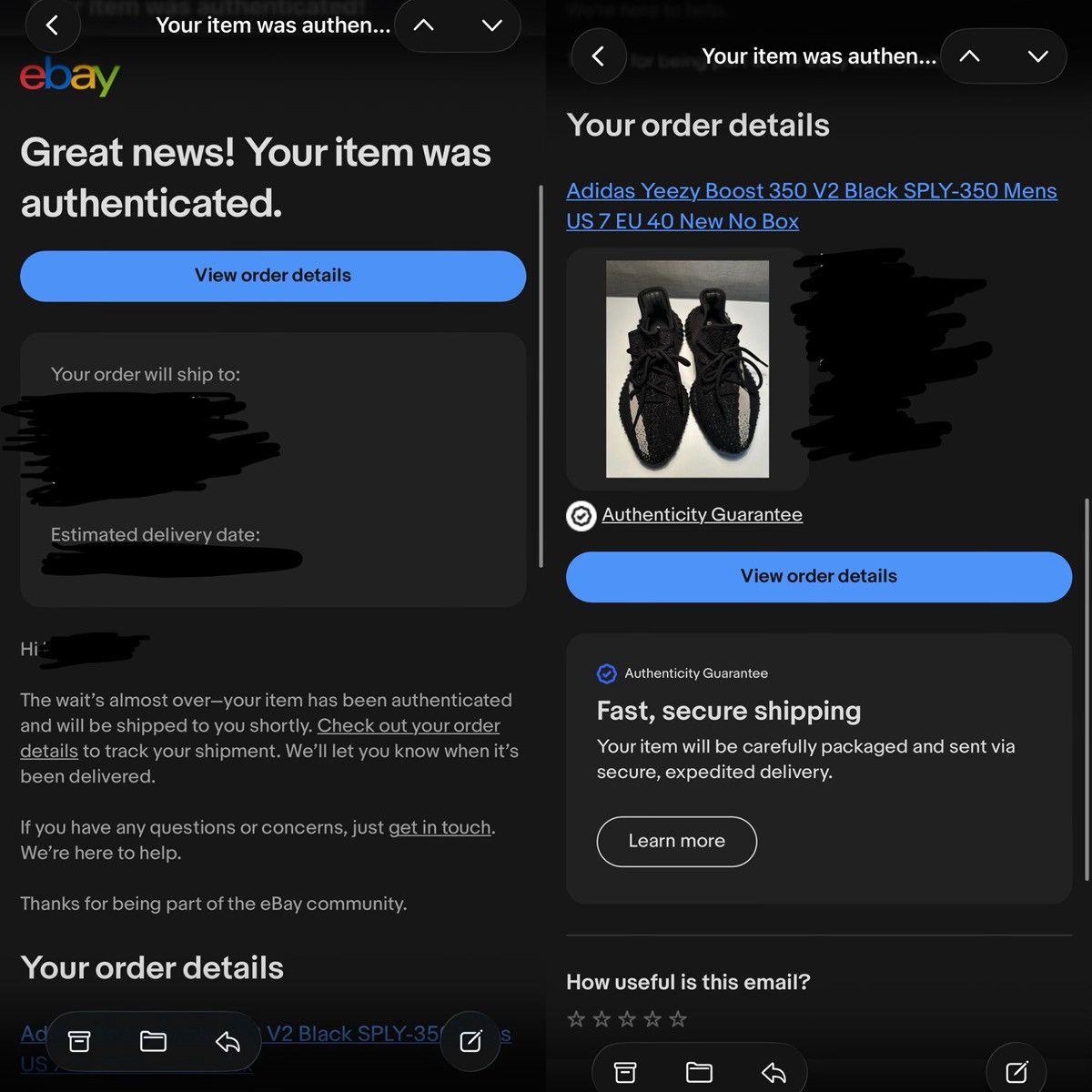 Adidas × Kanye West Yeezy Boost 350 V2 “Oreo” Size US 7 / EU 40 - 10 Thumbnail