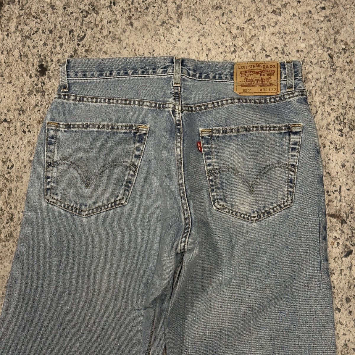 Levi's Vintage Levi’s 550 Relaxed Fit Made in USA Denim Jeans Size US 34 / EU 50 - 4 Thumbnail