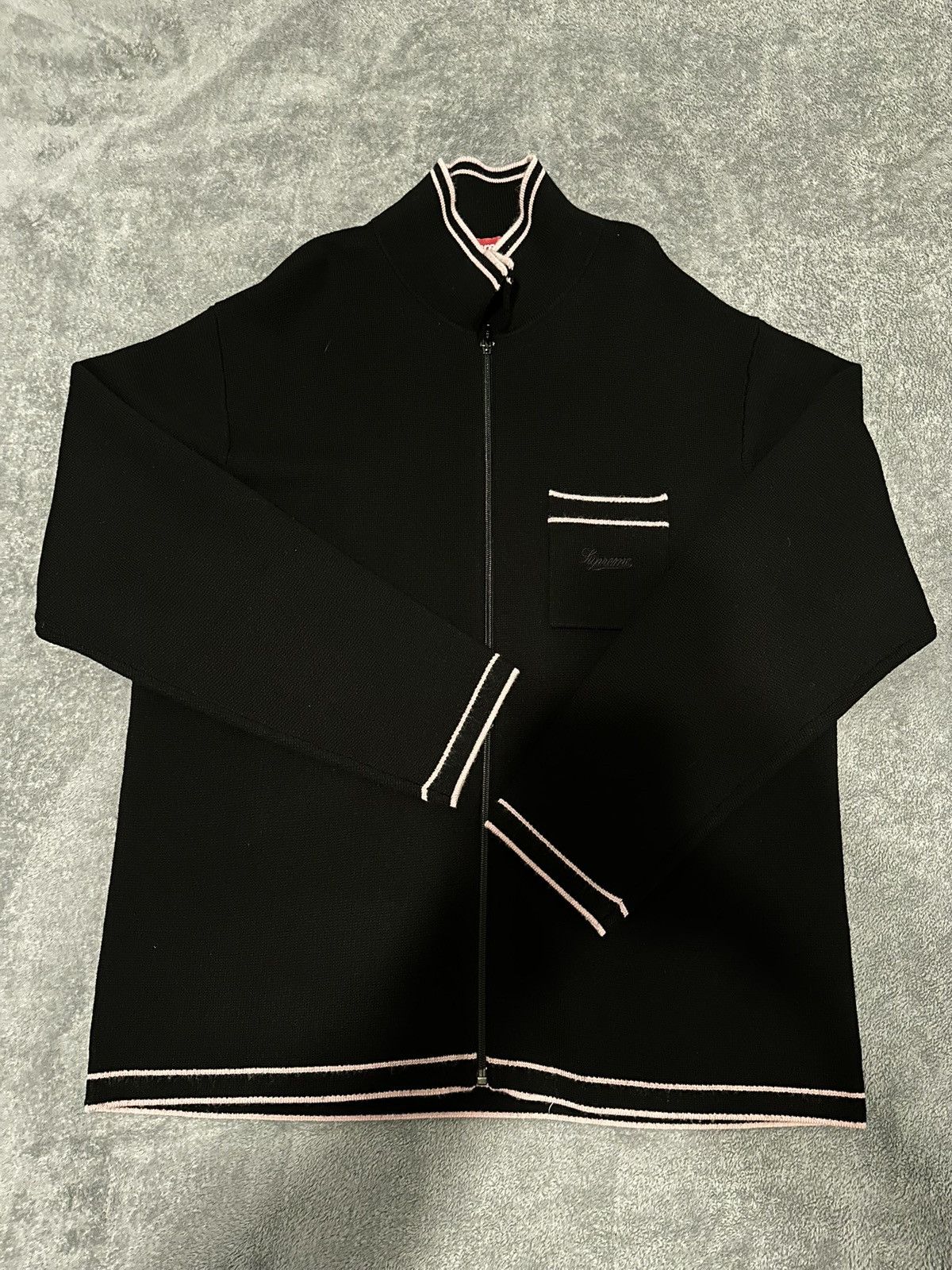 Streetwear × Supreme × Umbro Supreme Umbro Zip Up Sweater Black