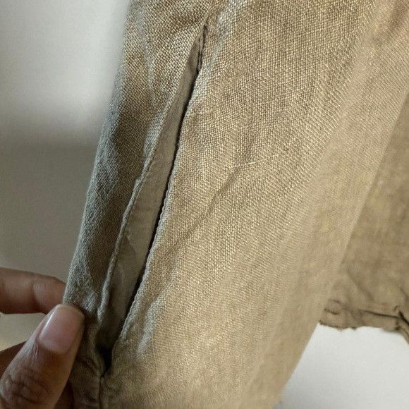 Zara Zara Linen Sleeveless Tunic Top Beige Size XL Size XL / US 12-14 / IT 48-50 - 5 Thumbnail