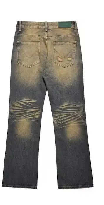 Japanese Brand × Jean Vintage Gradient Flare jeans Size US 30 / EU 46 - 4 Thumbnail