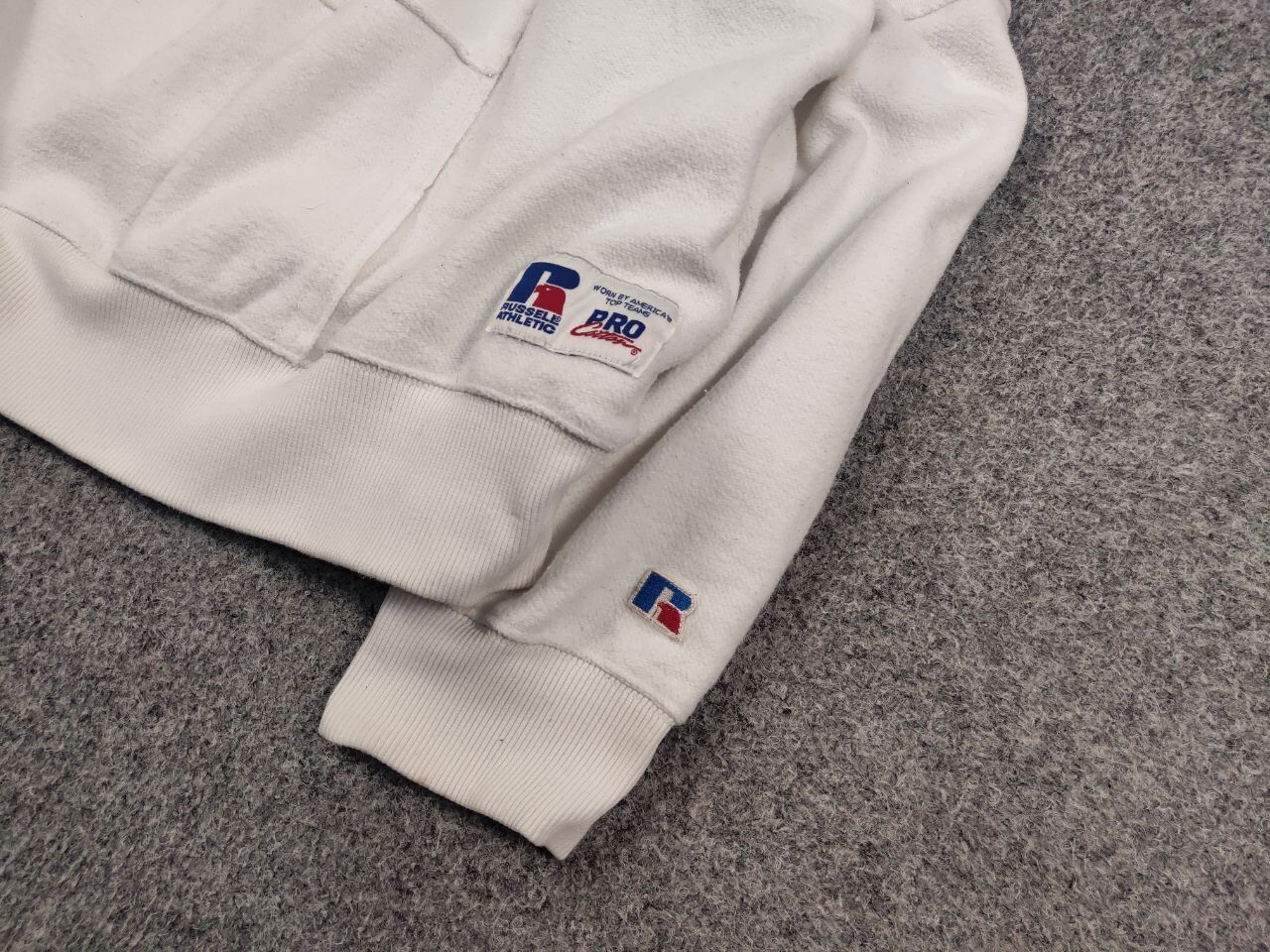 Russell Athletic Vintage Russell Athletic Pro USA Patchwork Boxy Sweatshirt Size US M / EU 48-50 / 2 - 5 Thumbnail