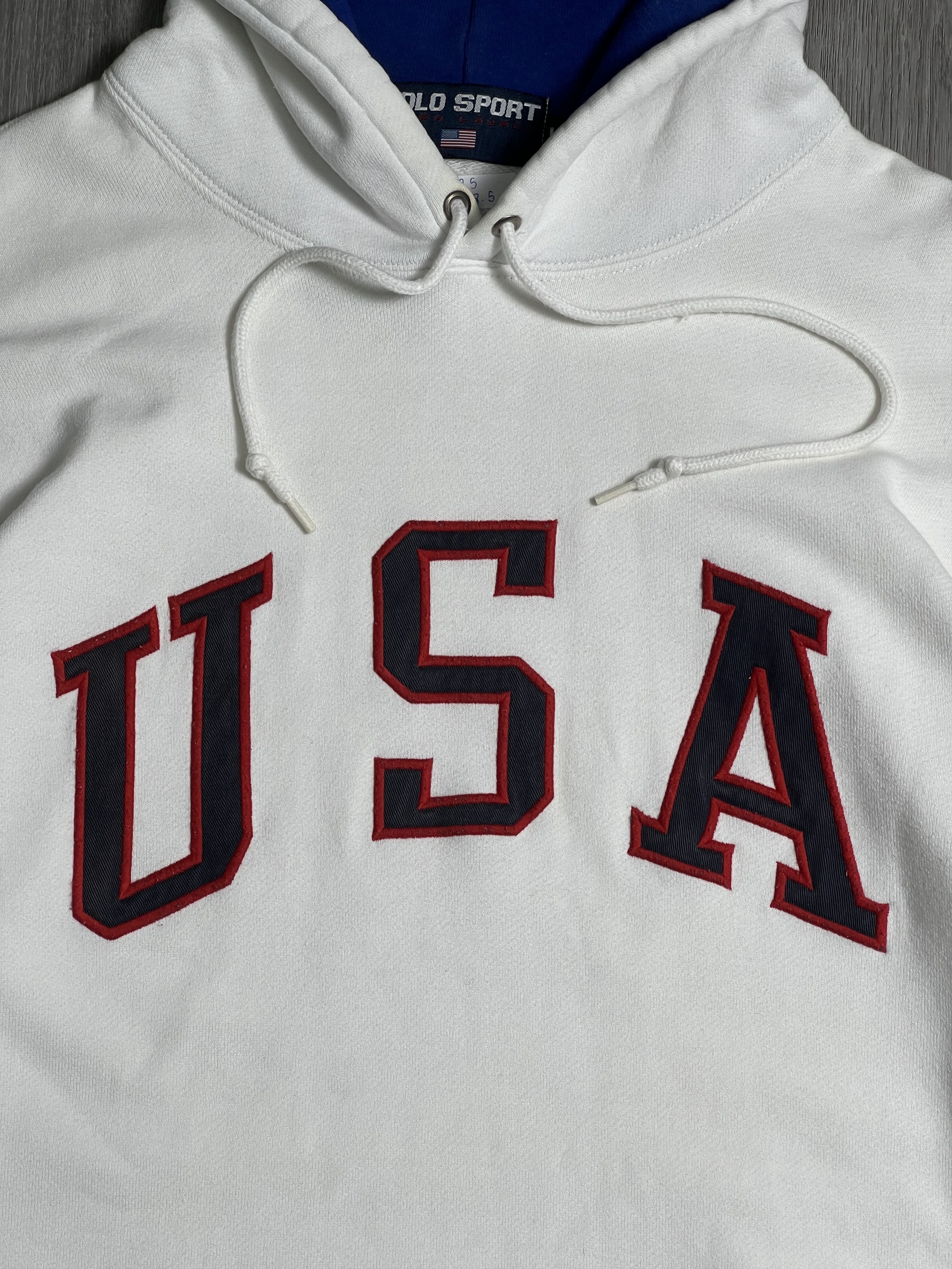 Polo Ralph Lauren × Ralph Lauren Sport × Vintage Vintage Polo Sport USA Flag Hoodie (L) JK925 Size US L / EU 52-54 / 3 - 2 Thumbnail