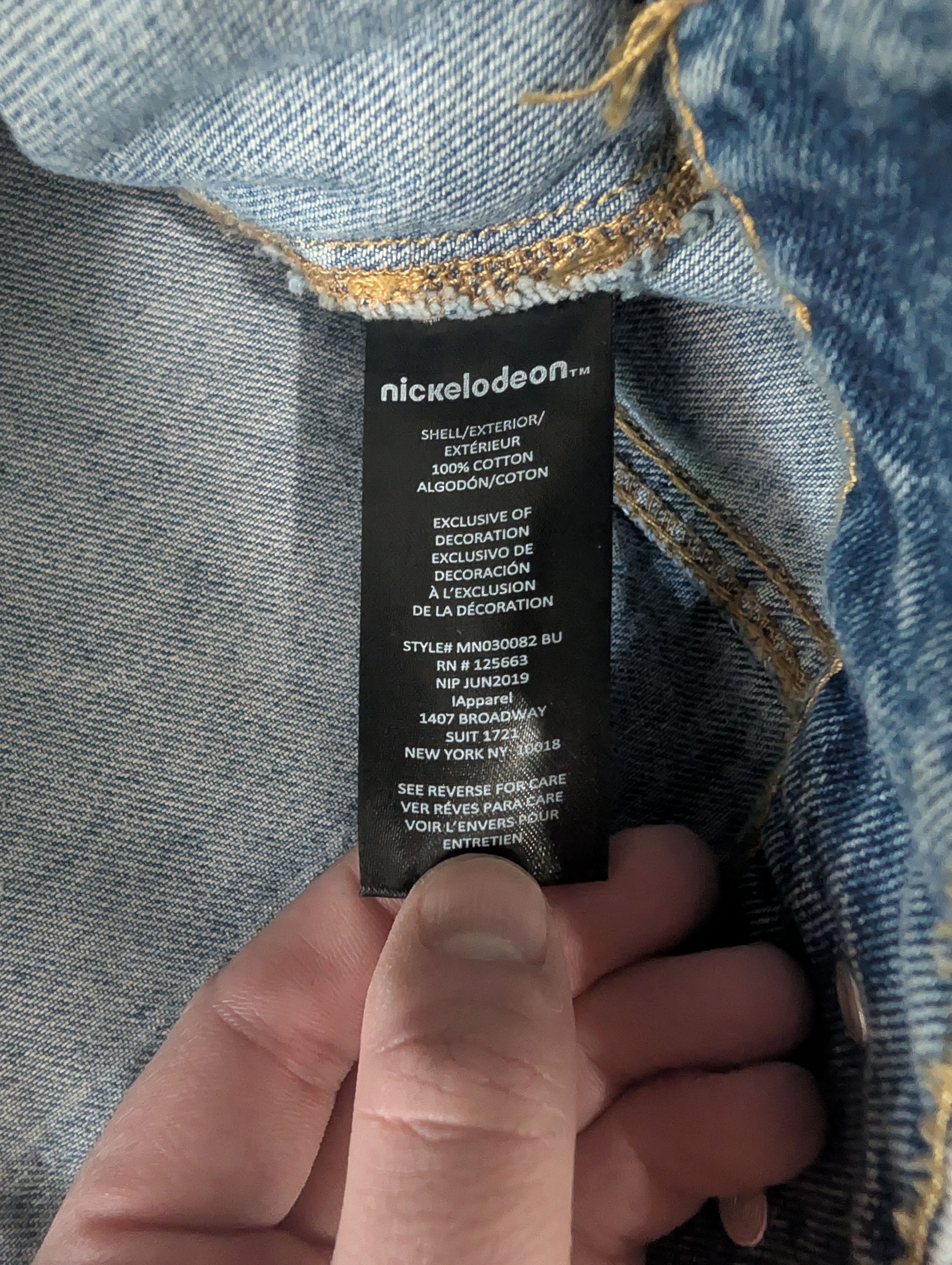 Members Only Members Only x Nickelodeon Denim Jacket Size US XL / EU 56 / 4 - 5 Thumbnail