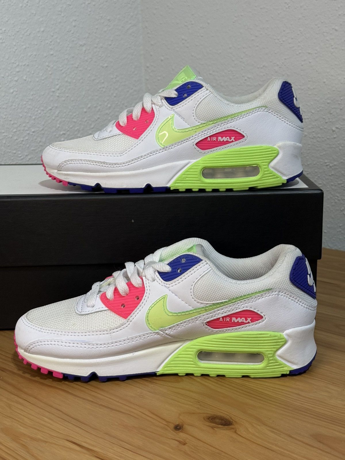 Nike Nike Air Max 90 White Neon No box Size US 7 / IT 37 - 7 Thumbnail