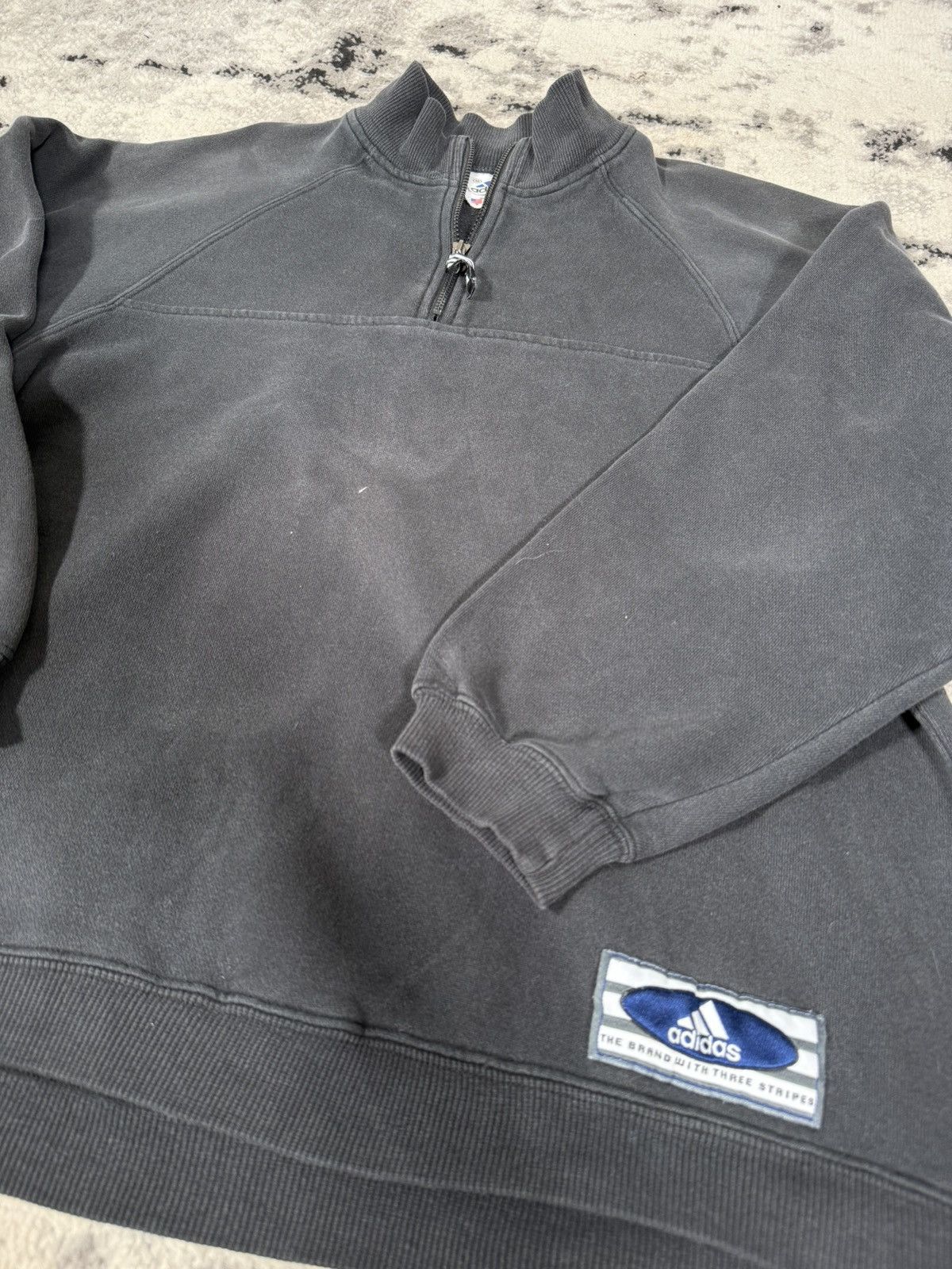 Adidas Vintage 90s Made in Canada Adidas 1/4 zip Sweatshirt Size US M / EU 48-50 / 2 - 3 Thumbnail