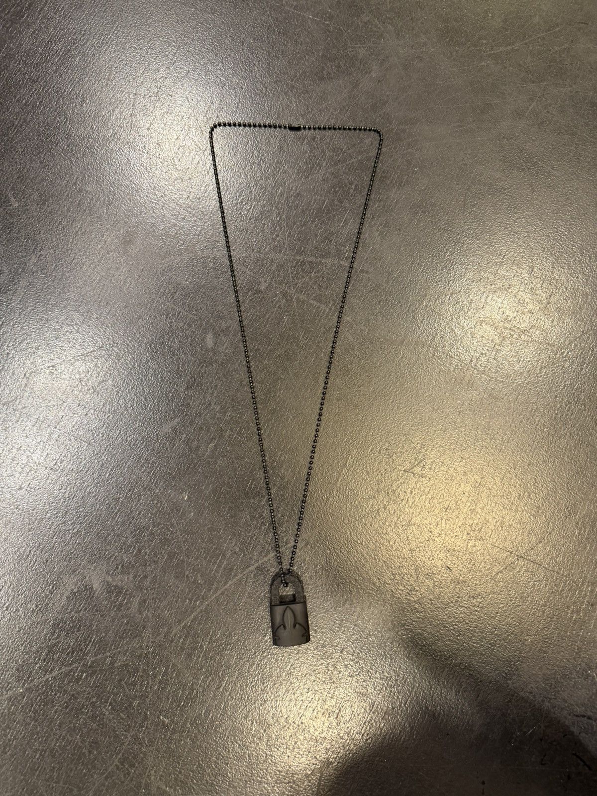 Chrome Hearts Chrome Hearts Silichrome Fleurknee Lock Necklace Size ONE SIZE - 4 Thumbnail