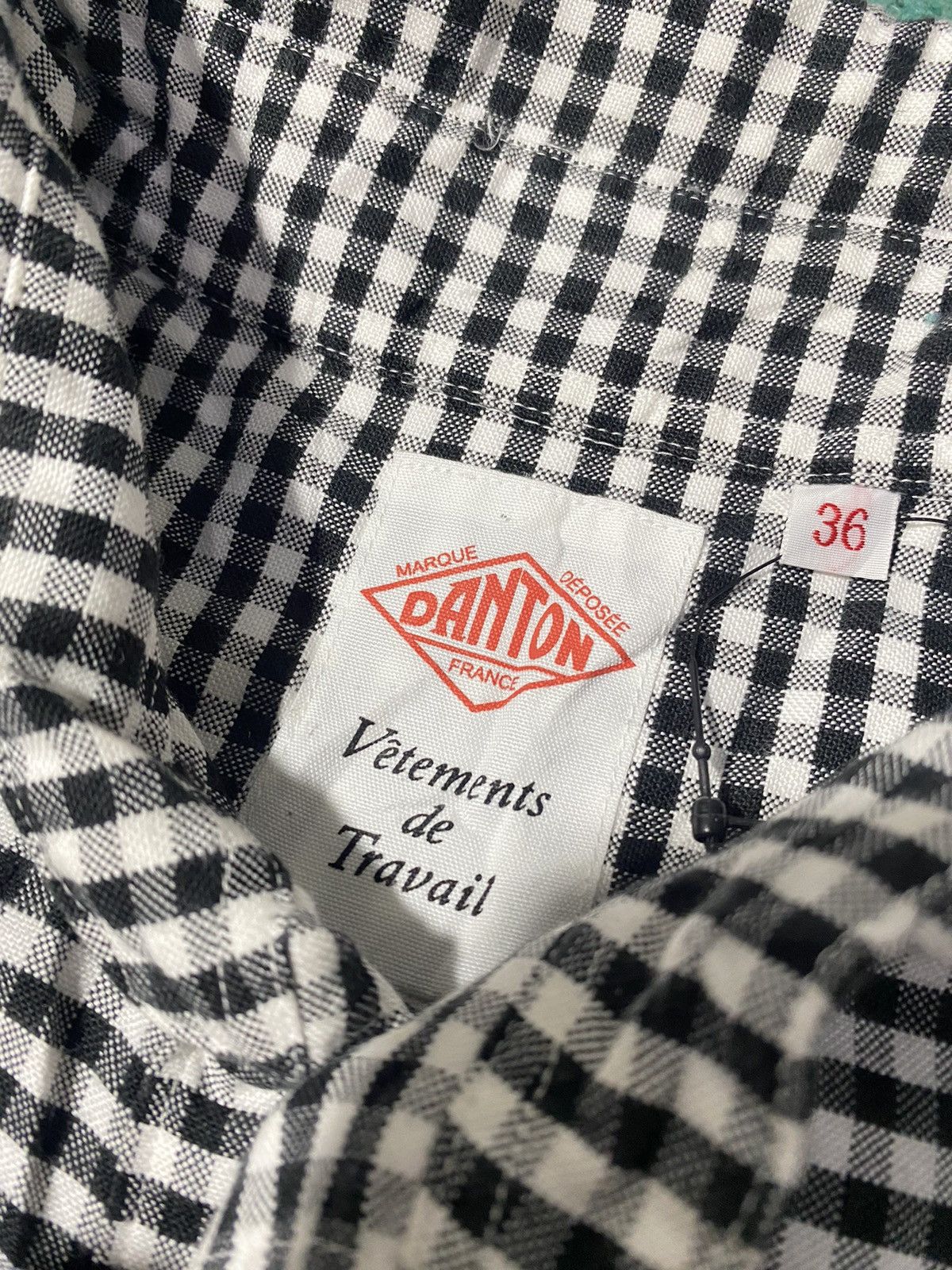 Danton Danton Shawl Collar Gingham Check Longsleeve Shirt Size US M / EU 48-50 / 2 - 4 Thumbnail