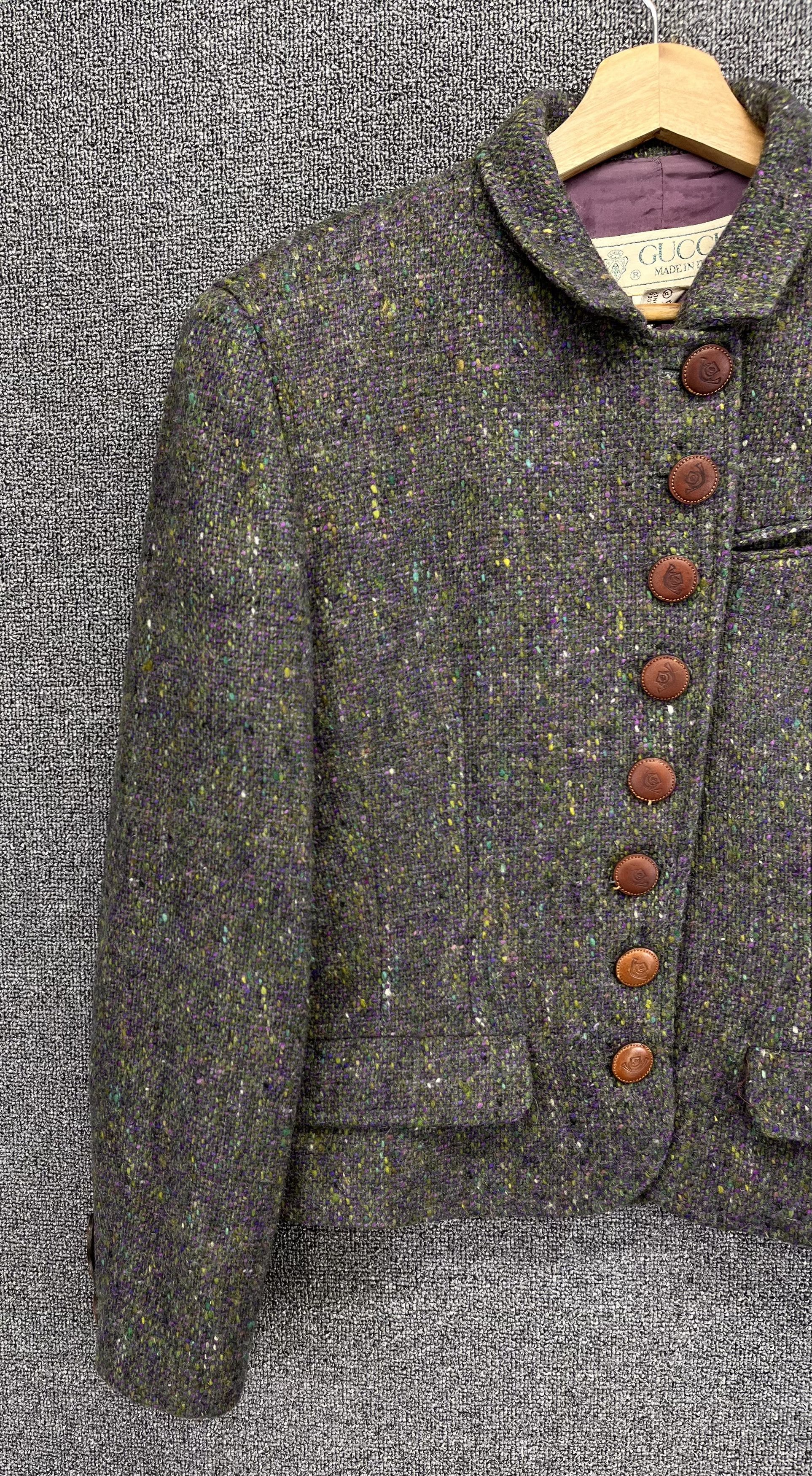 Gucci Vintage 90s Gucci Made in Italy Rare Wool Cardigan Jacket Size M / US 6-8 / IT 42-44 - 3 Thumbnail