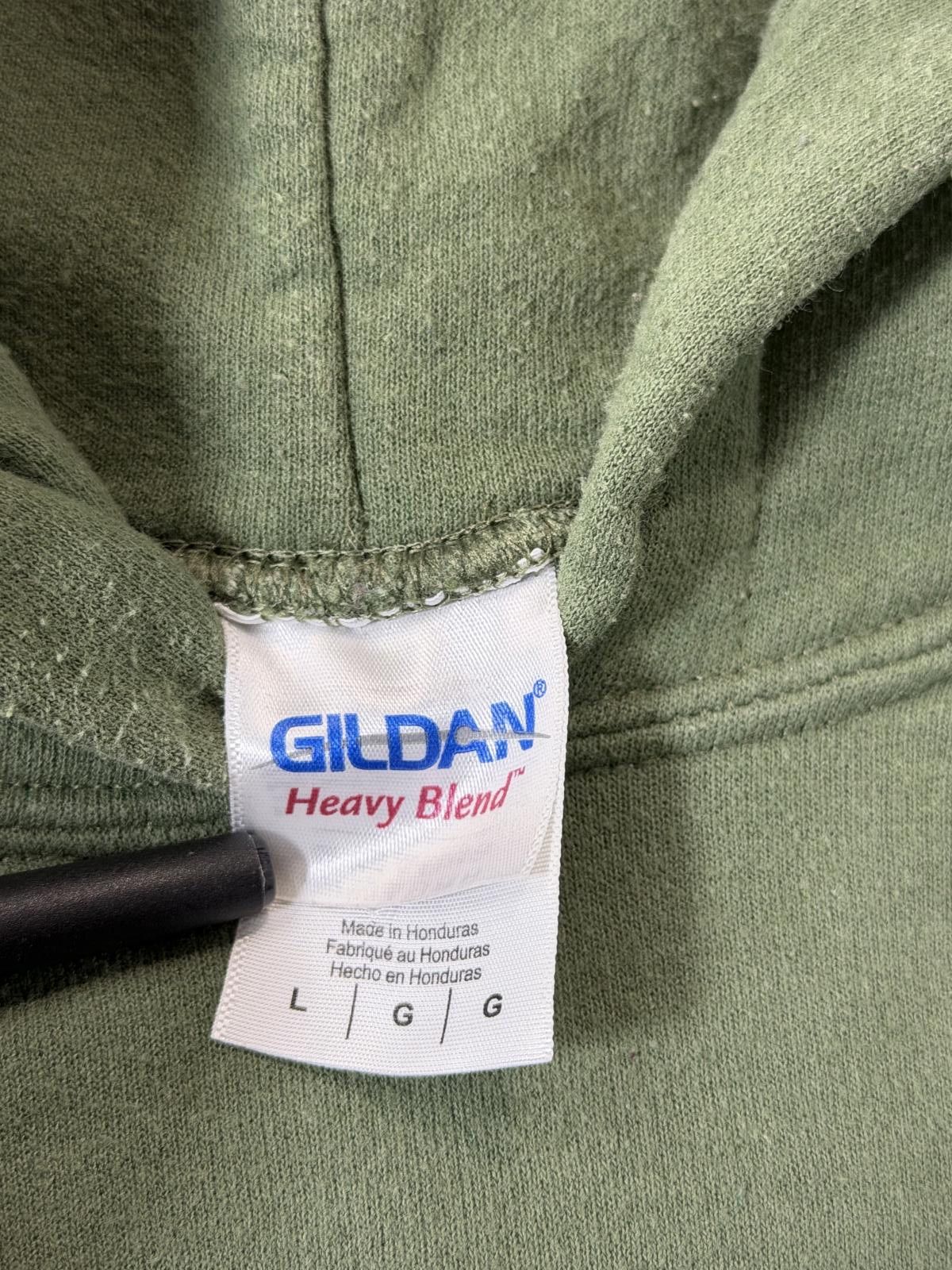 Gildan USMC Olive Green Hoodie Sweatshirt Large Size US L / EU 52-54 / 3 - 3 Thumbnail