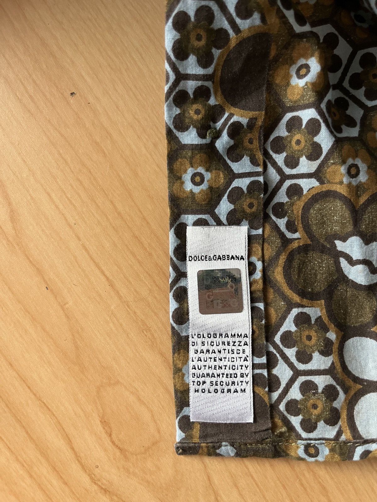 Dolce & Gabbana Ittierre brown floral print button down shirt Size US M / EU 48-50 / 2 - 10 Thumbnail