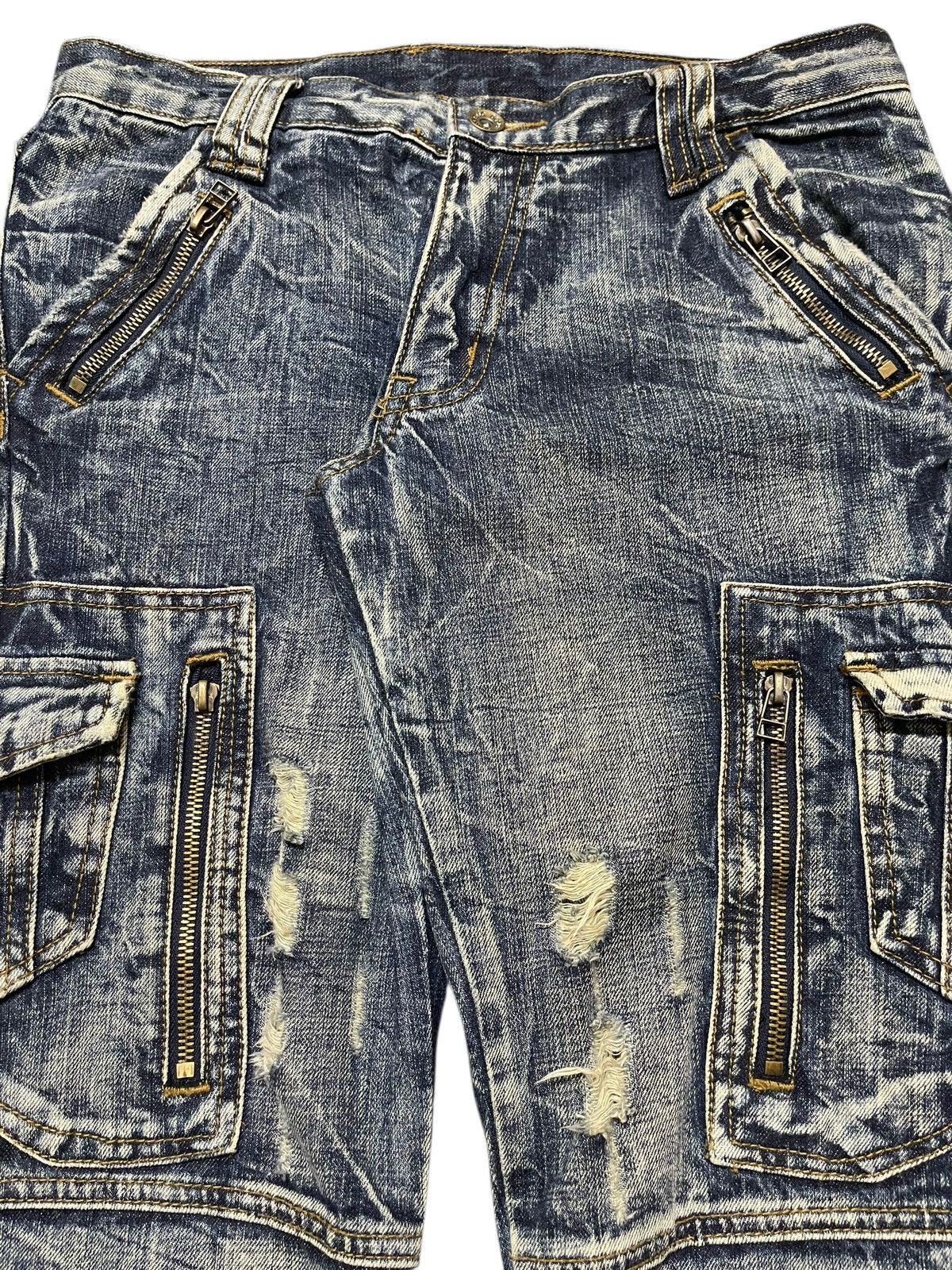 Vintage Japan Semantic Design Thunder Wash Avant Garde Flare