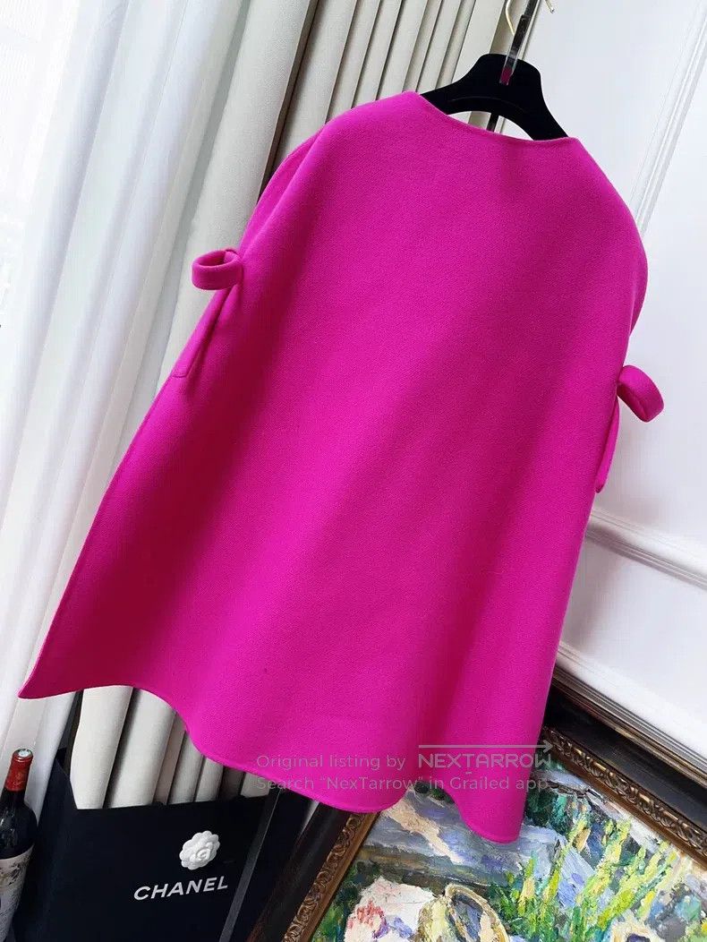 Valentino Valentino Bow wool cape coat coat Size M / US 6-8 / IT 42-44 - 2 Thumbnail