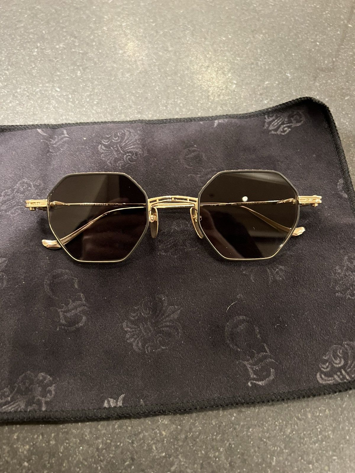 Chrome Hearts Chrome Hearts ‘evaculation’ Sunglasses Gold Size ONE SIZE - 5 Thumbnail
