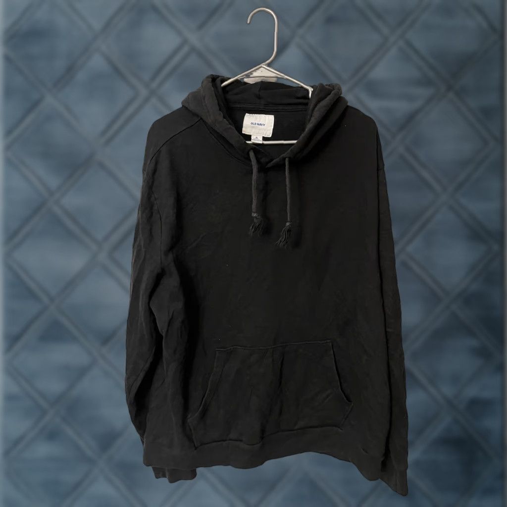 Old Navy Old Navy Hoodie Pullover Men XL Black Fleece Hooded Pockets Size US XL / EU 56 / 4 - 1 Thumbnail