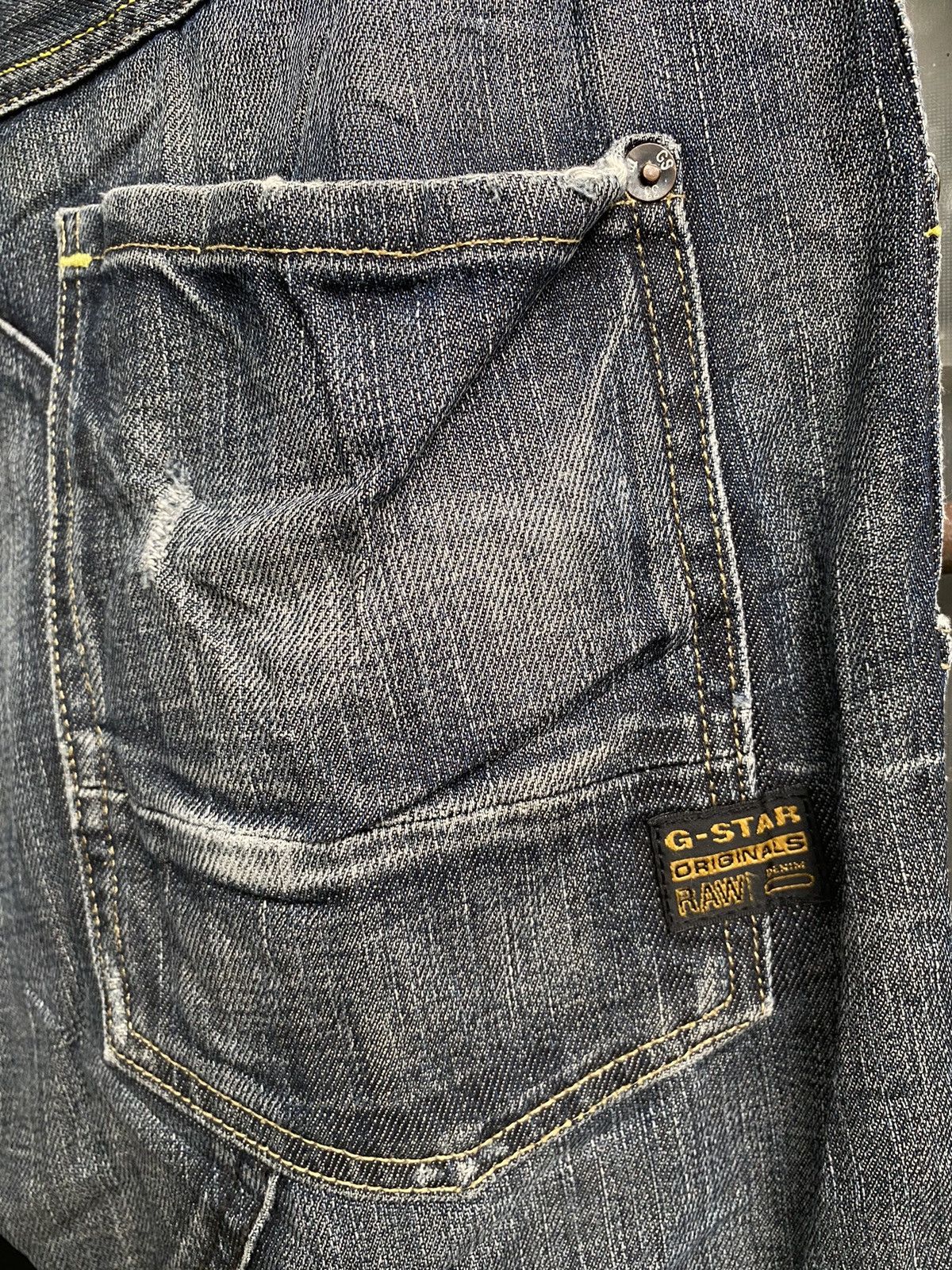 Vintage G Star RAW 96 Elwood Distressed Jeans Mens Denim