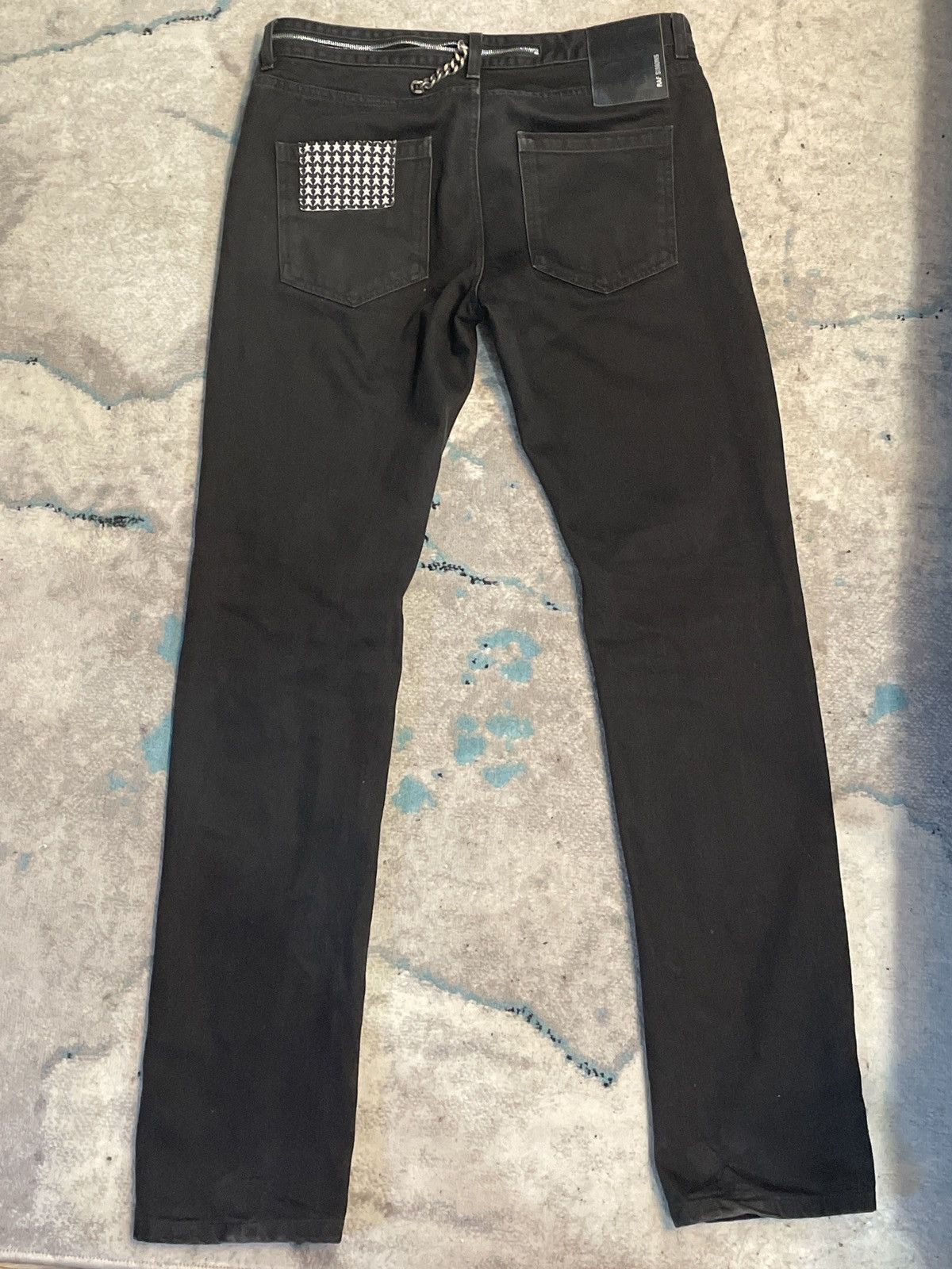 Raf Simons × Raf by Raf Simons Black denim zipper Jean Size US 32 / EU 48 - 5 Thumbnail