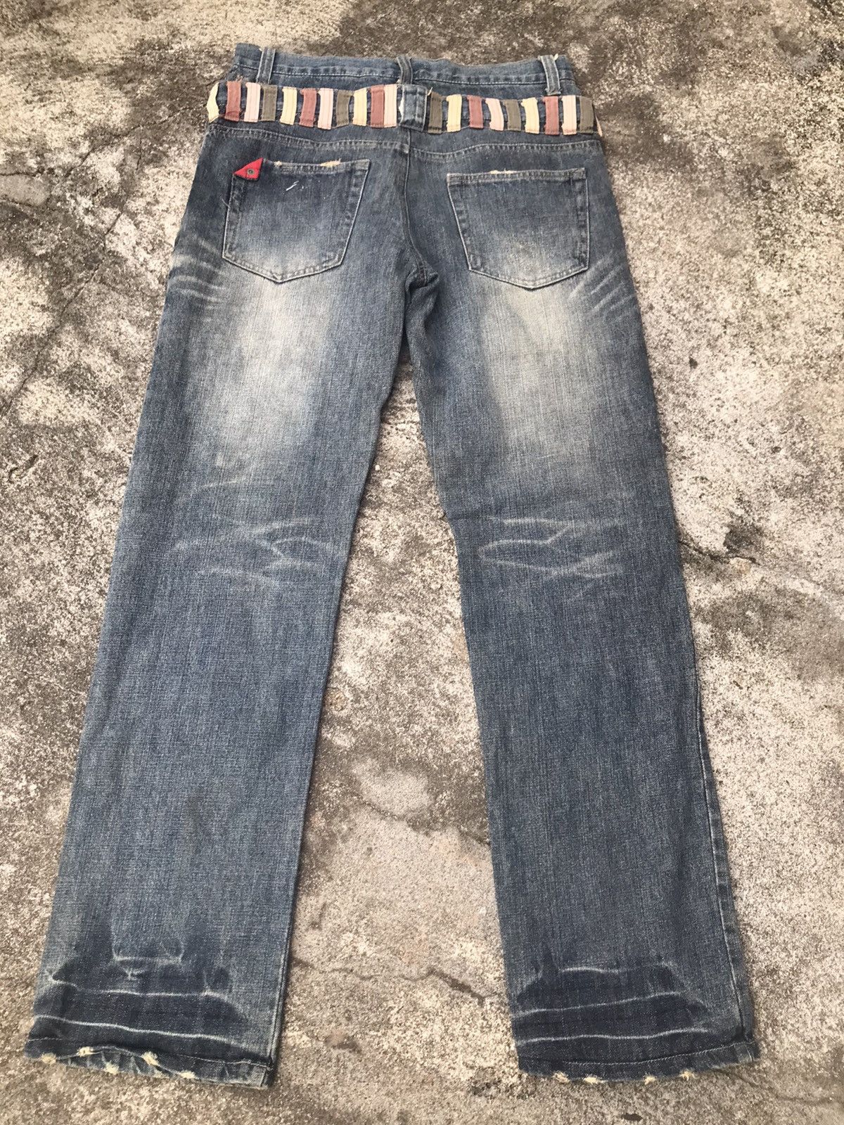 If Six Was Nine × Japanese Brand Browny Double Waisted Blue Washed Size US 33 - 2 Thumbnail