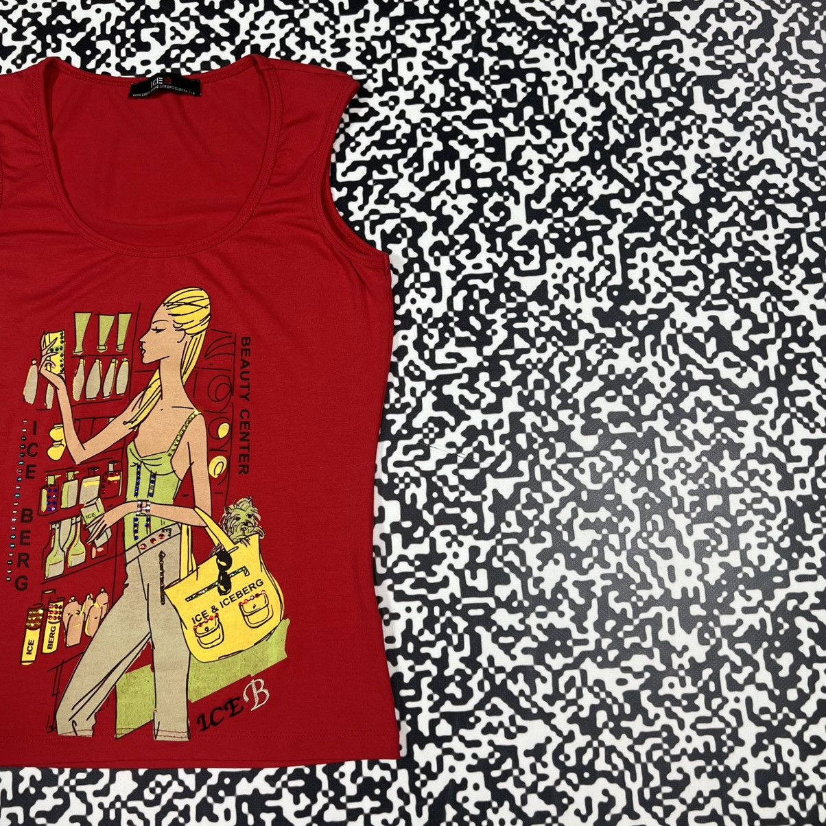 Iceberg Vintage Y2K Ice B Iceberg Luxury Retro Style Tank Top Size S / US 4 / IT 40 - 4 Thumbnail
