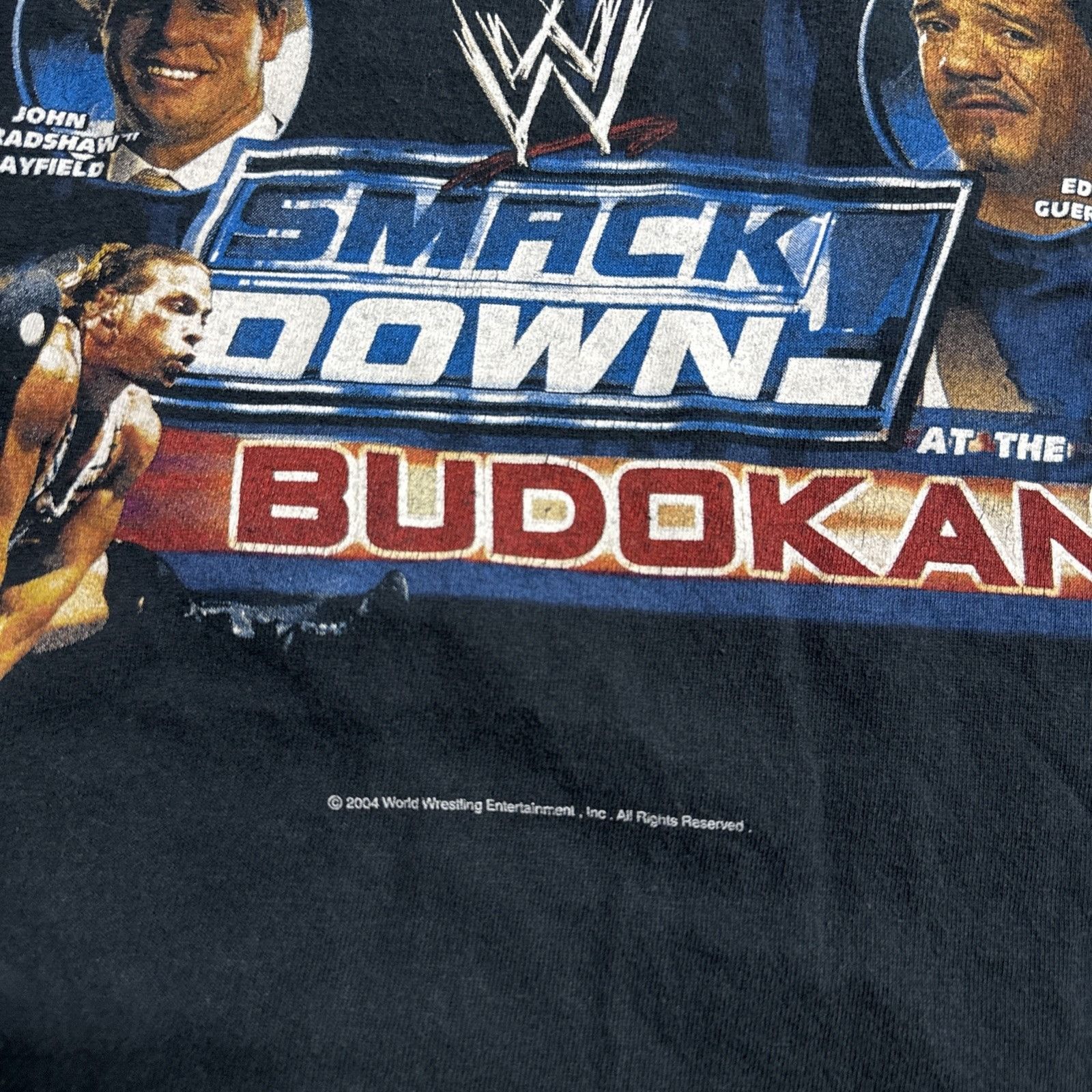 WWE Vintage WWE Shirt 2XL Black 2004 Smackdown Budokan RARE Size US XXL / EU 58 / 5 - 3 Thumbnail
