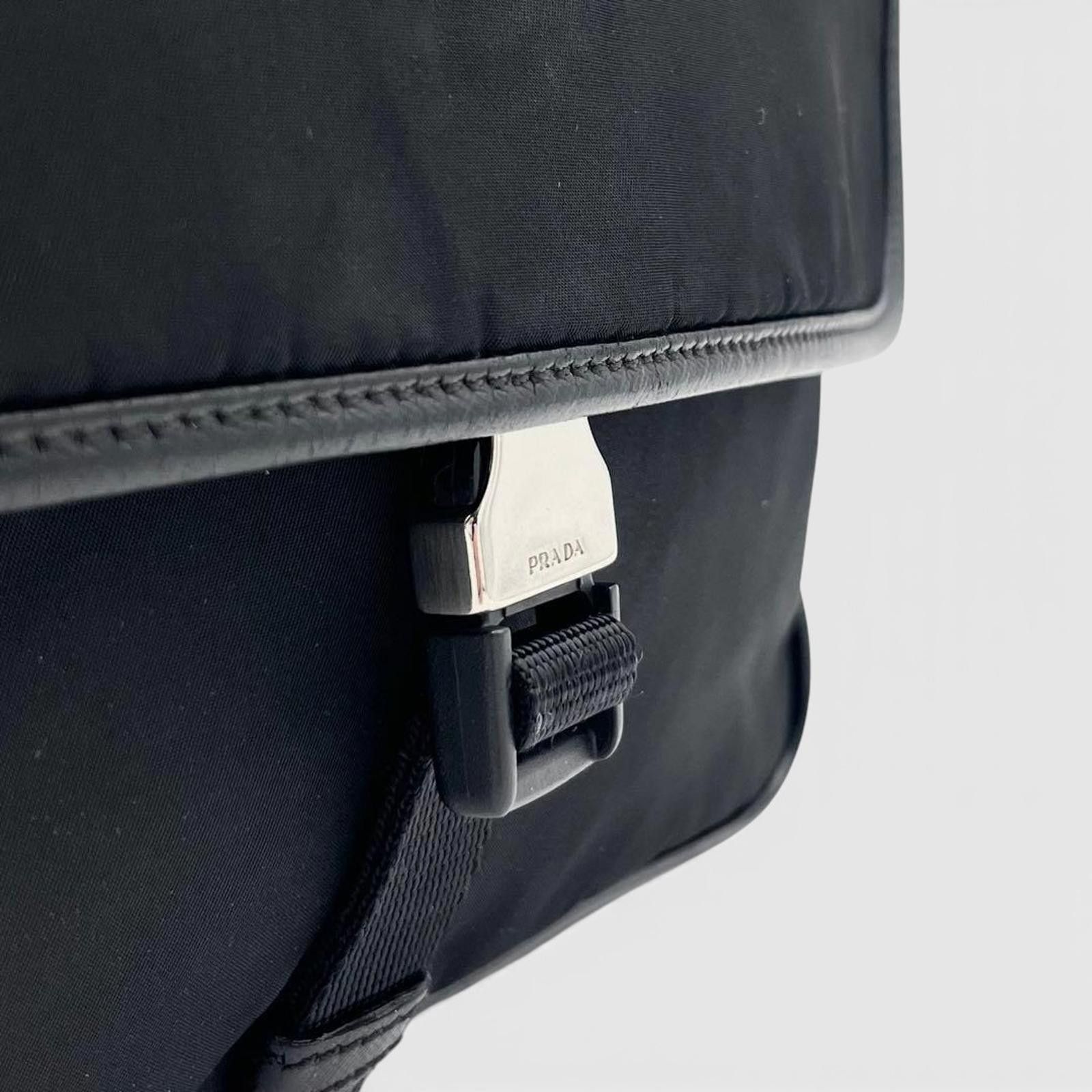 Prada Prada - Black Nylon Men's Shoulder Bag Size ONE SIZE - 4 Thumbnail