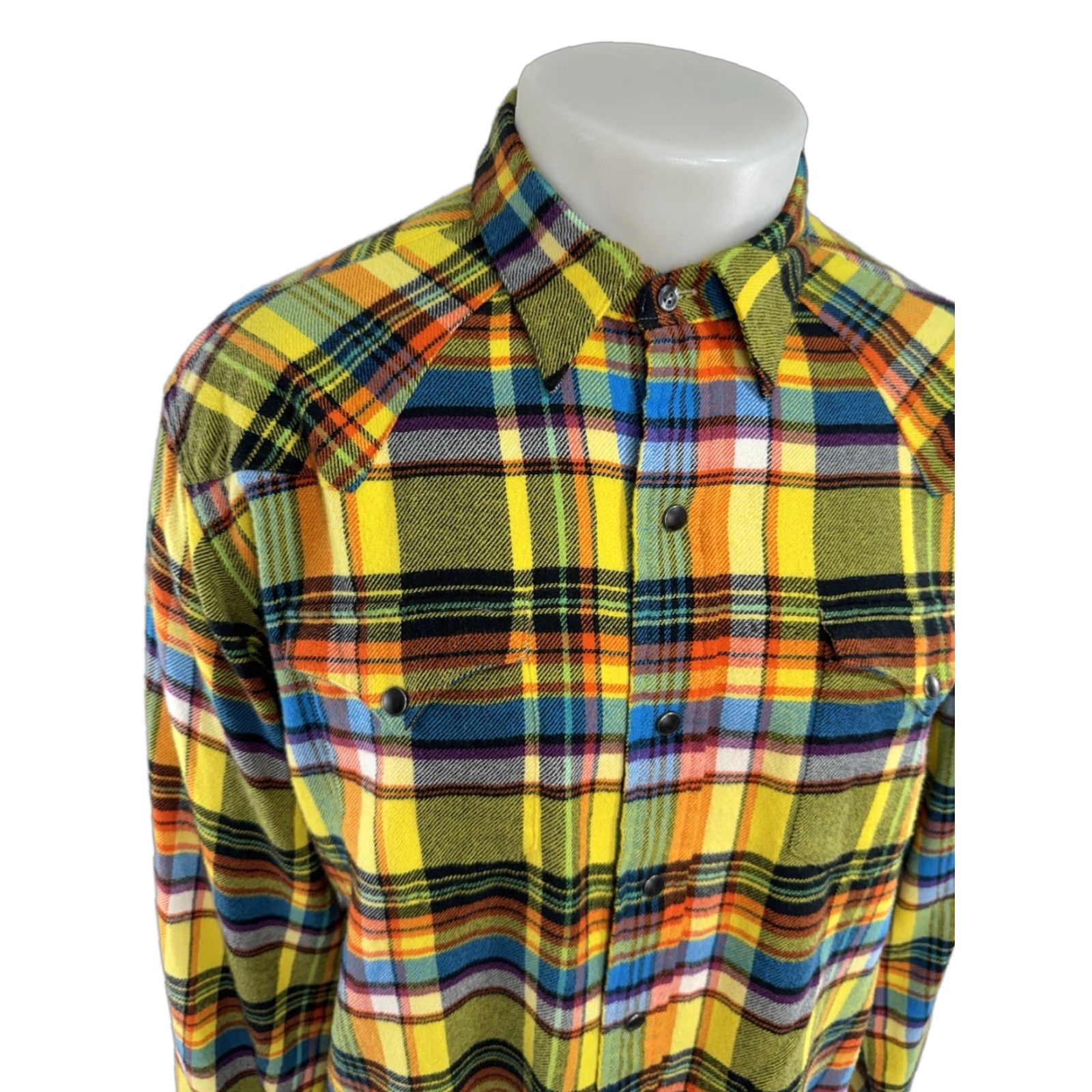Polo Ralph Lauren Polo Ralph Lauren Western BLACK PEARL SNAP Colorful Soft Flannel Mens L Shirt EX Size US L / EU 52-54 / 3 - 1 Thumbnail