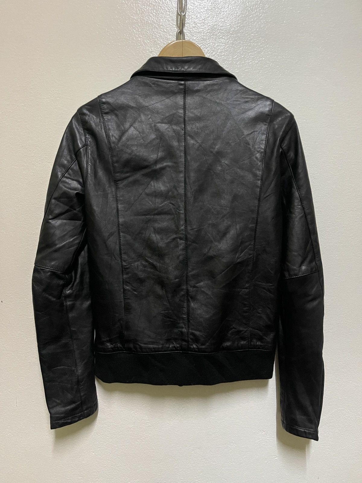 Japanese Brand Shama Biker Leather Jacket Zipper Japan 38 Size US S / EU 44-46 / 1 - 11 Thumbnail