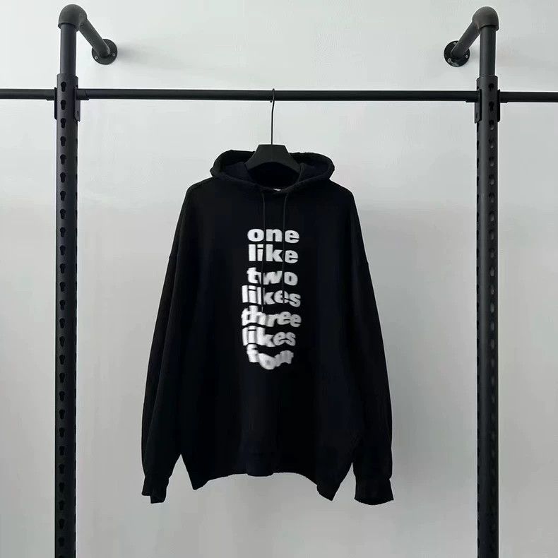 Balenciaga Balenciaga Runway Phantom Letter Hoodie Size US S / EU 44-46 / 1 - 1 Thumbnail