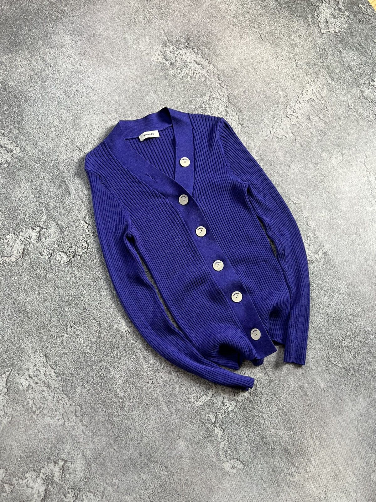 Sandro Womens Sandro Sweater Button Knitted Cardigan Size 2 Slim Size XS / US 0-2 / IT 36-38 - 2 Thumbnail