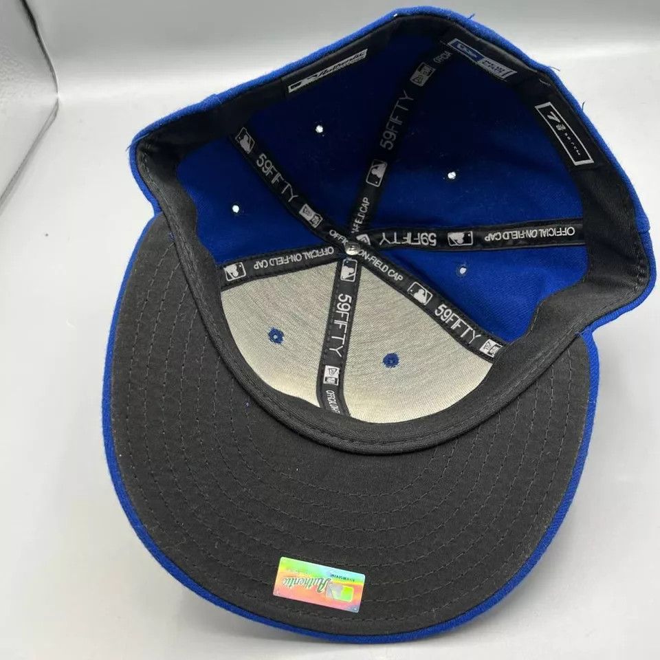 New Era Milwaukee Brewers Hat Men 7 3/8 59Fifty New Era Fitted Cap Size ONE SIZE - 5 Thumbnail