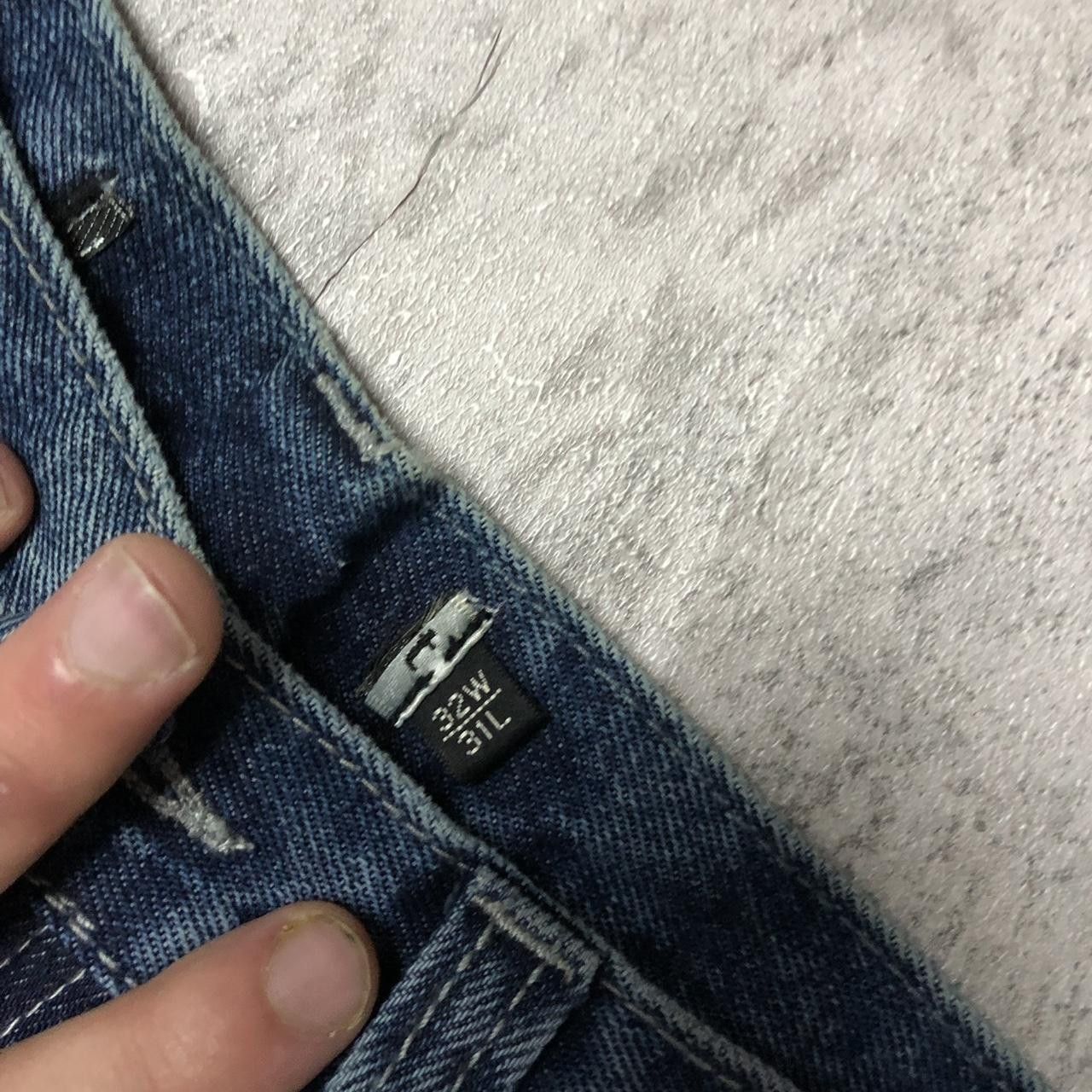 Other L? Dark blue vintage 90s straight leg jeans #grunge Size US 34 / EU 50 - 3 Thumbnail
