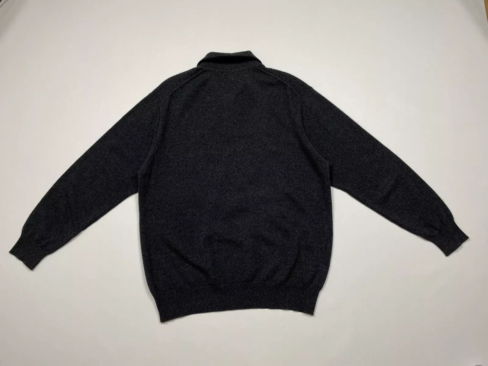 Vintage DORCE 1/4 ZIP SWEATER PULLOVER 100% CASHMERE MENS Size US L / EU 52-54 / 3 - 7 Thumbnail