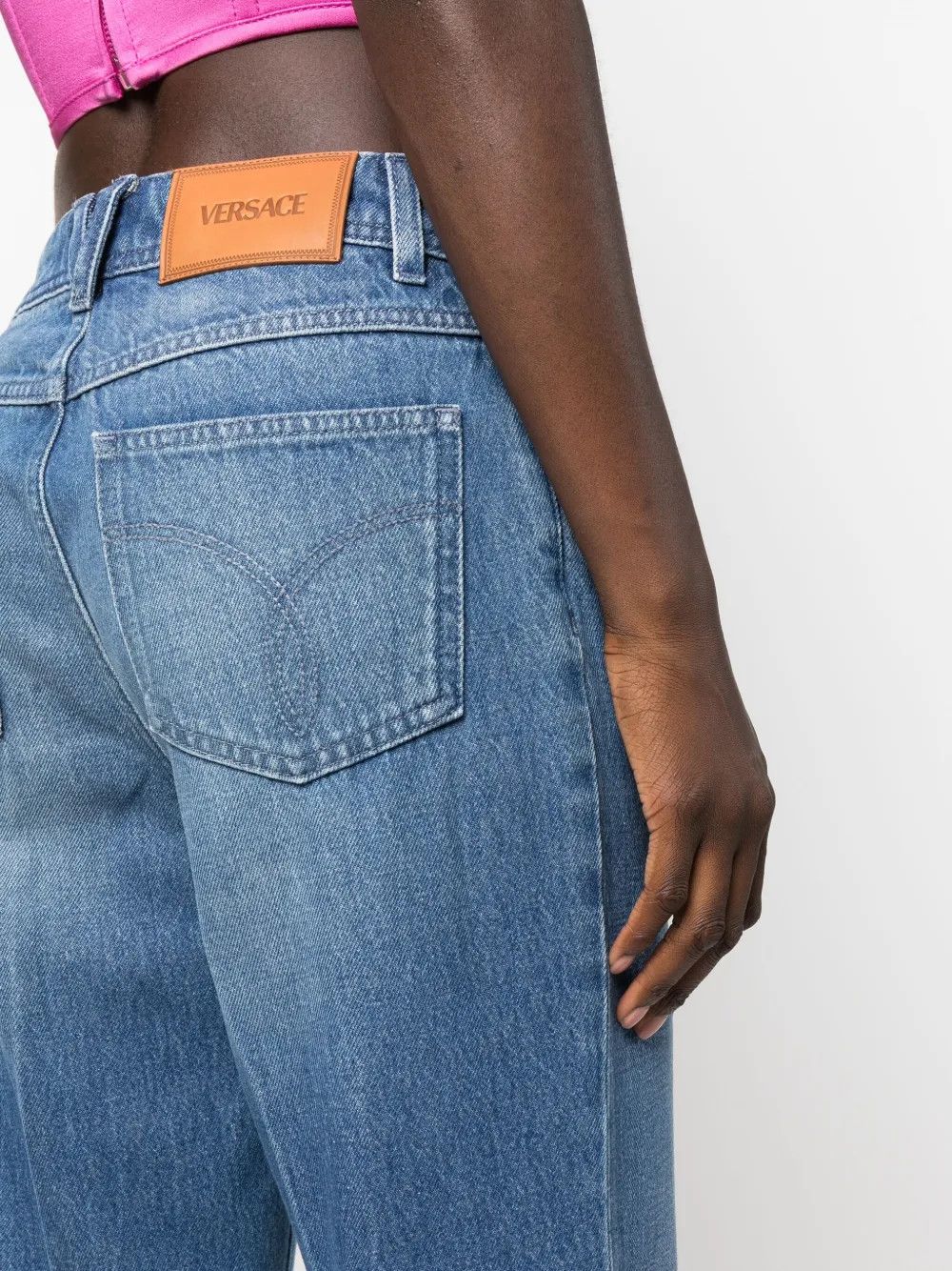 Versace o1y0226 Denim Pant in Blue Size 24" / US 00 / IT 34 - 5 Thumbnail