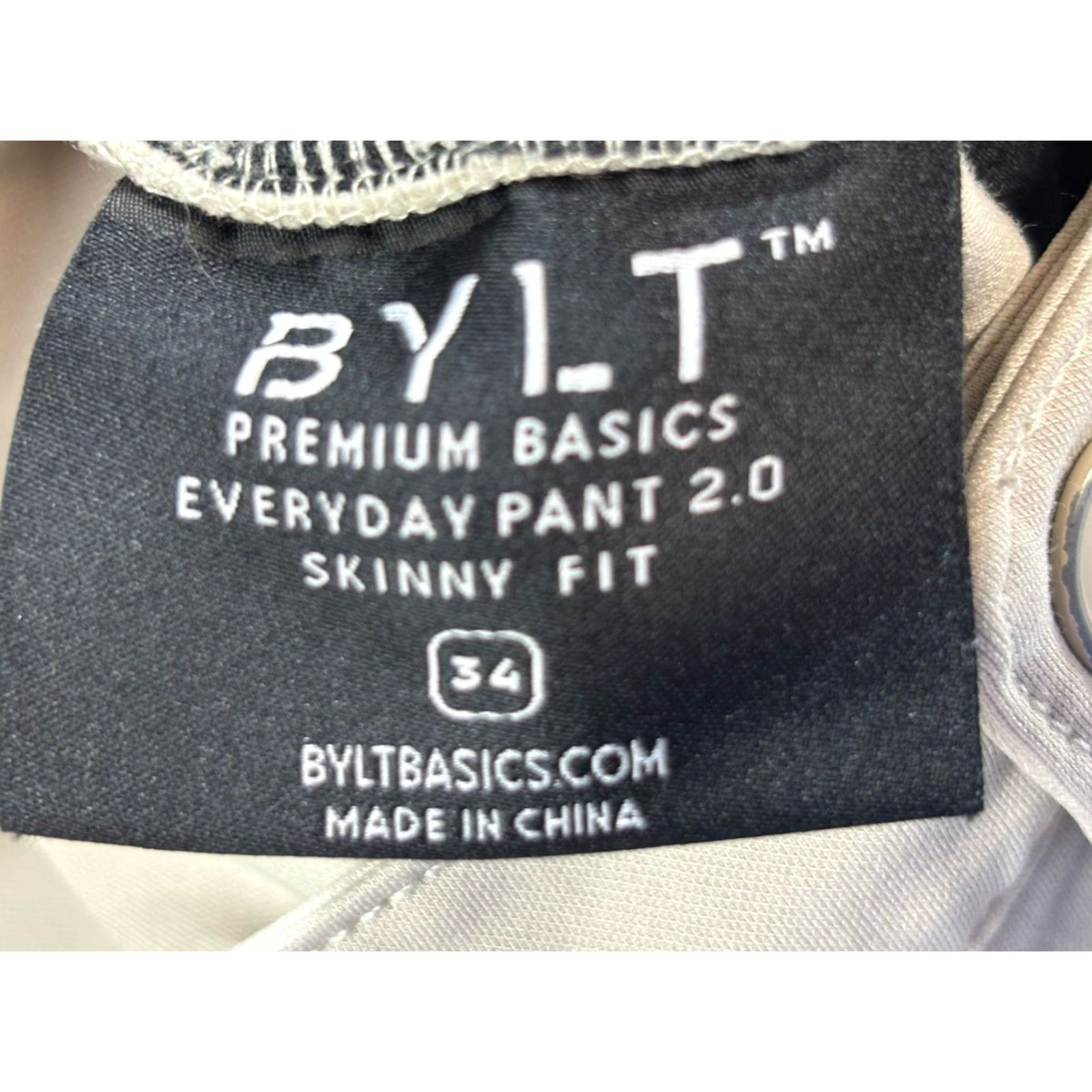 Vintage VINTAGE BYLT Mens Skinny Fit Chino Pants Size 30 Beige Casual Slimming Stretch Fall Spring Summer Winter Size US 30 / EU 46 - 5 Thumbnail
