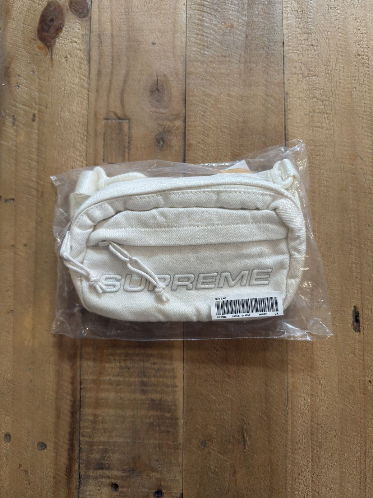 Supreme Supreme Denim Mini Shoulder Bag White Size ONE SIZE - 5 Thumbnail