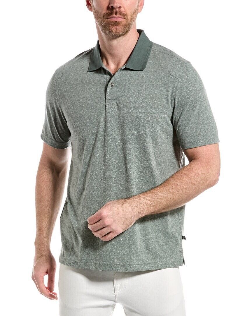 Ted Baker Ted Baker Marled Finan Polo Shirt Pale Green ( 6 / XXL ) Size US XXL / EU 58 / 5 - 1 Thumbnail