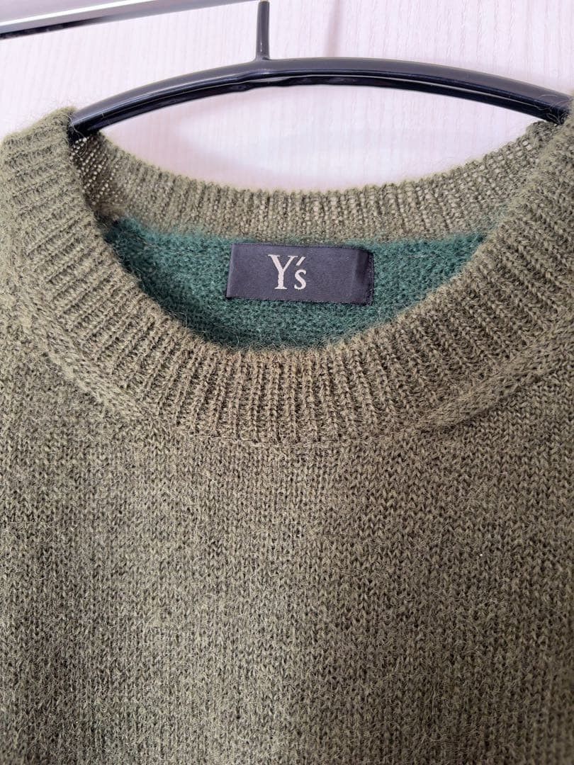 Yohji Yamamoto Y's mohari material green knit Size US L / EU 52-54 / 3 - 2 Thumbnail
