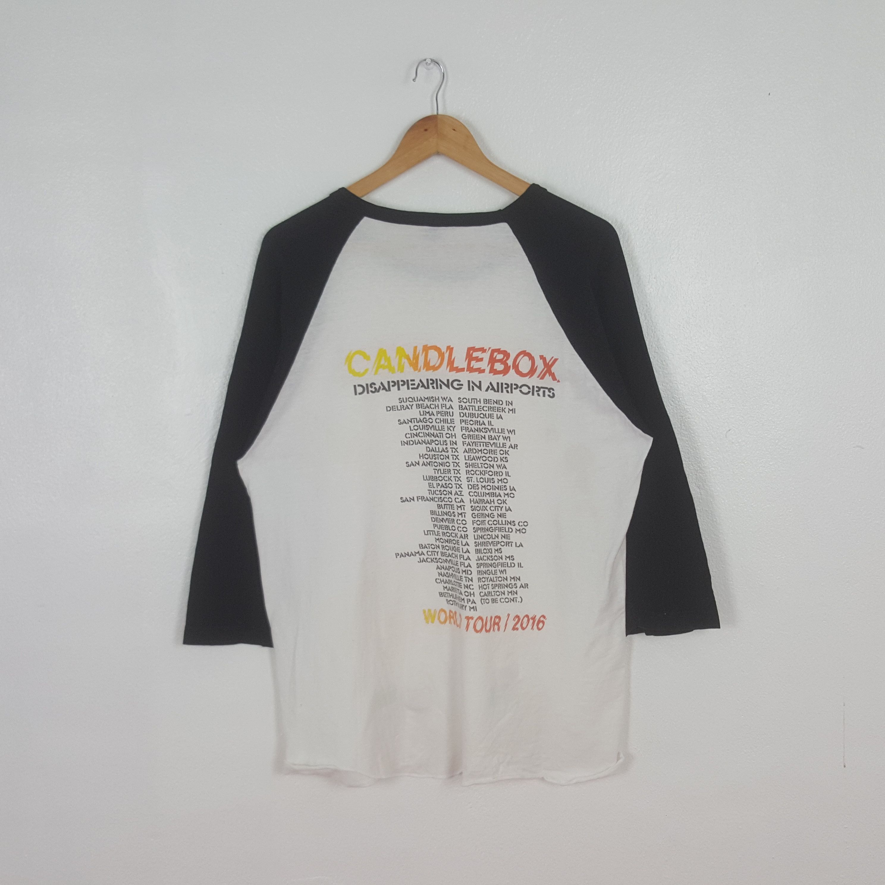 Band Tees Vintage Candlebox Rock Band 3 Quarters Tshirt C319N7 Size US L / EU 52-54 / 3 - 3 Thumbnail