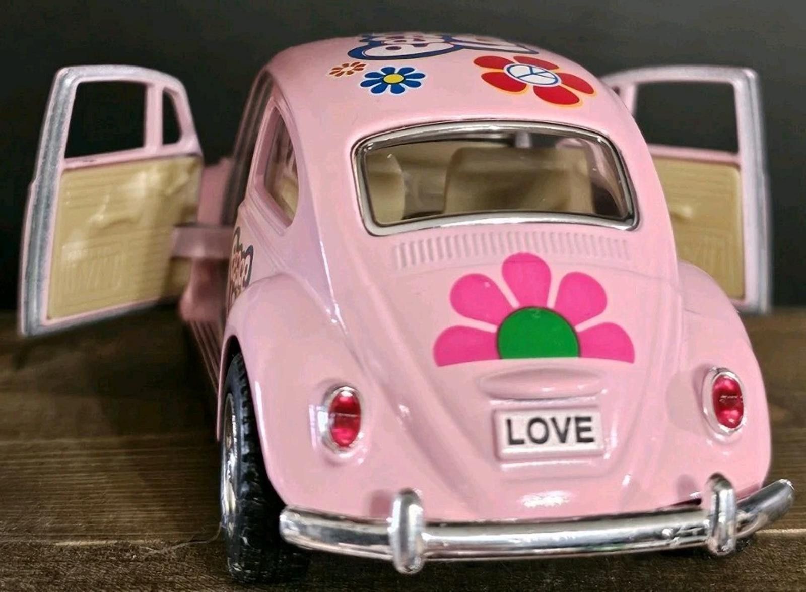 Designer 5375DFP 1967 Volkswagen Classical pink Beetle, - Kinsmart Size ONE SIZE - 4 Thumbnail