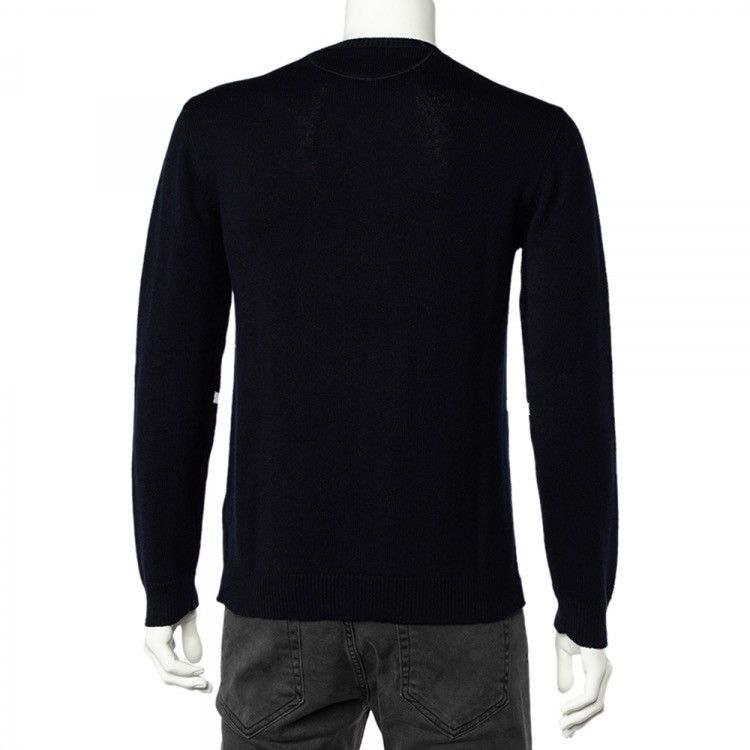 Valentino Valentino Black VLOGO Cashmere Sweater Size US M / EU 48-50 / 2 - 2 Thumbnail