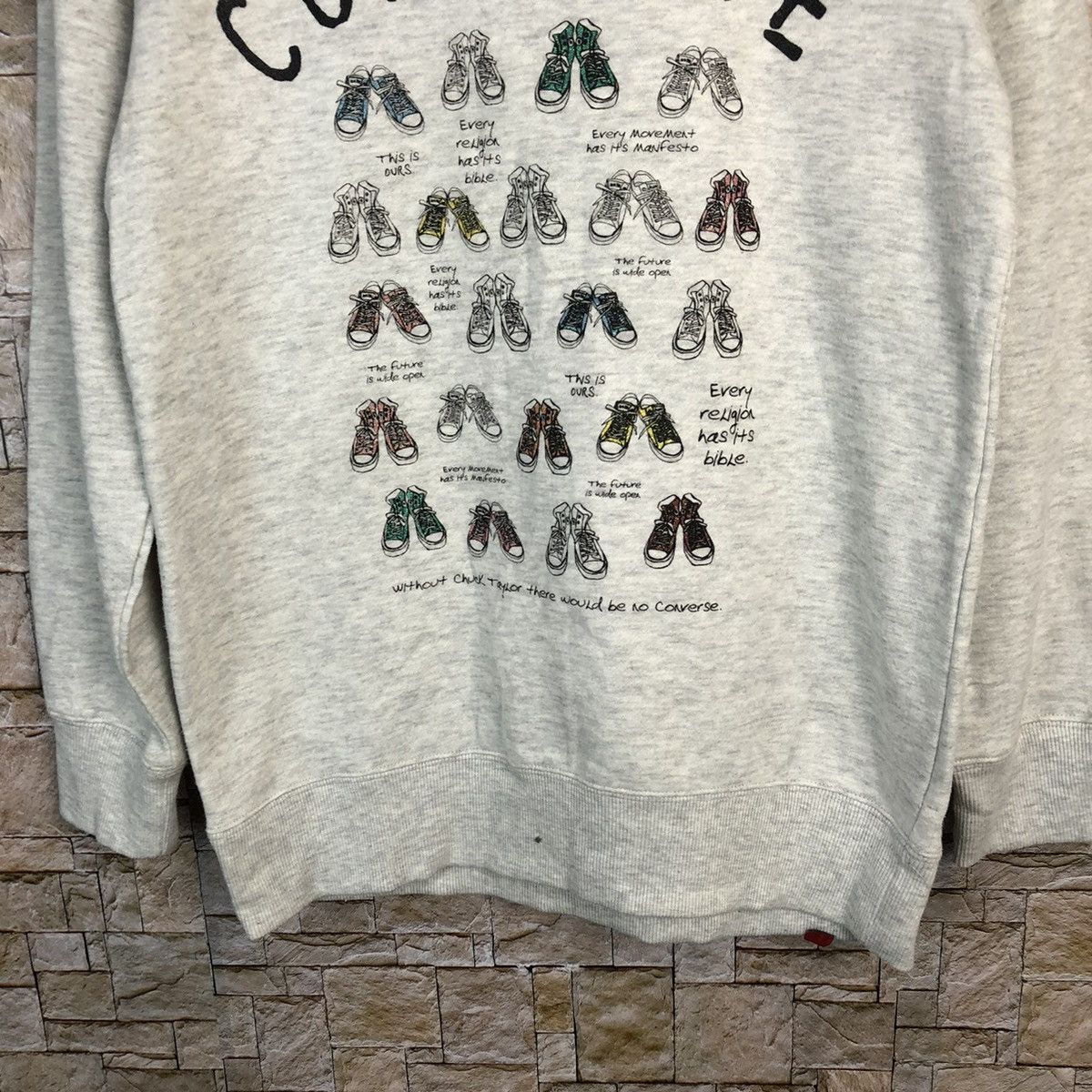Converse × Vintage Converse vintage Grey Sweatshirt #A397 Size M / US 6-8 / IT 42-44 - 3 Thumbnail