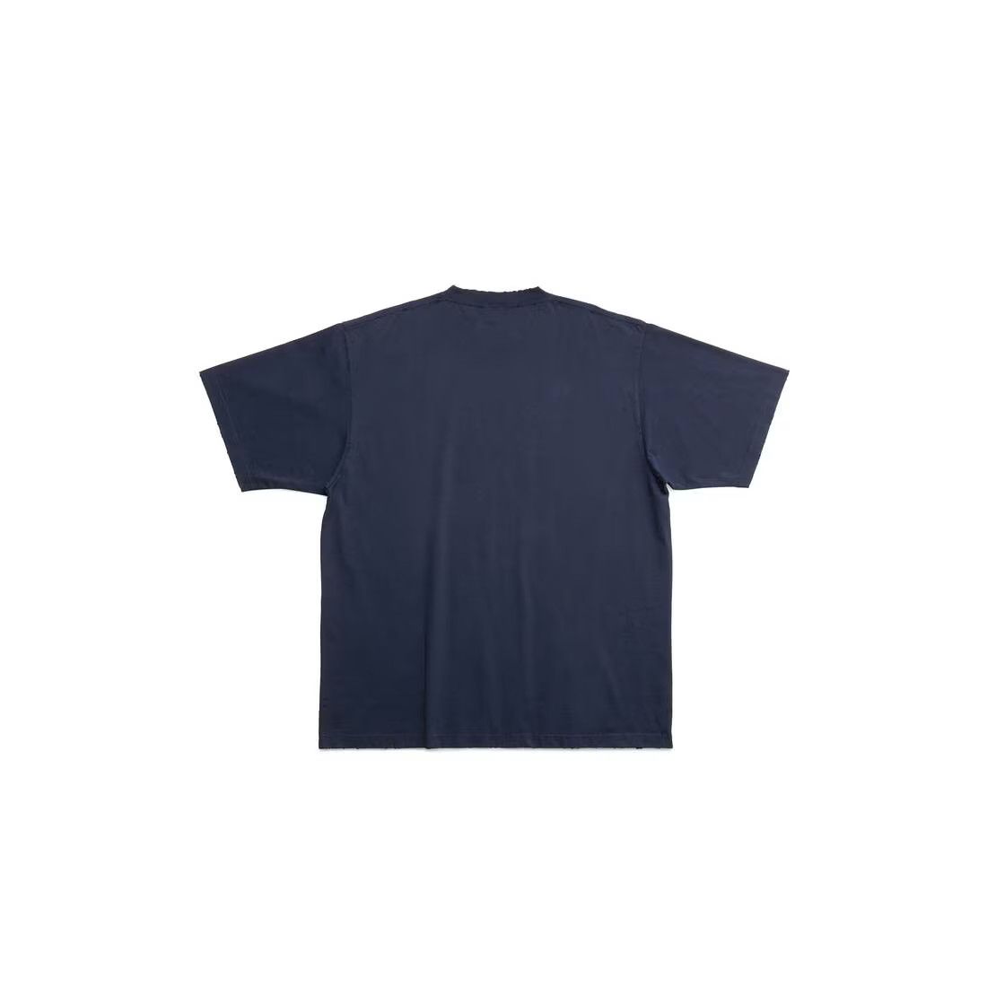 Balenciaga o1mt1gz0824 Caps T-Shirt Boxy Fit in Navy Size US XXS / EU 40 - 2 Thumbnail