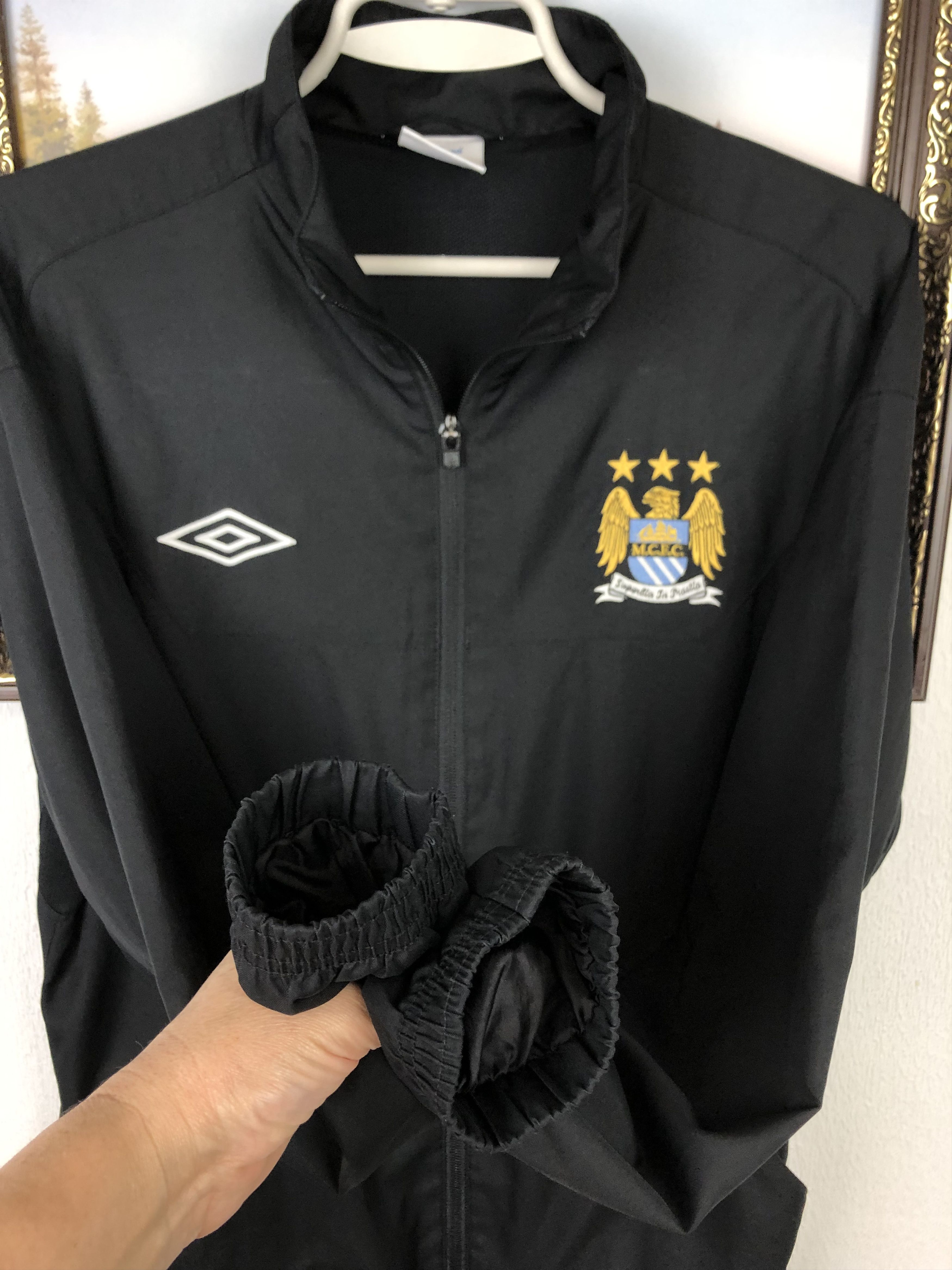 Umbro Vintage Umbro Manchester City Football Jacket Track Top Size US S / EU 44-46 / 1 - 6 Thumbnail