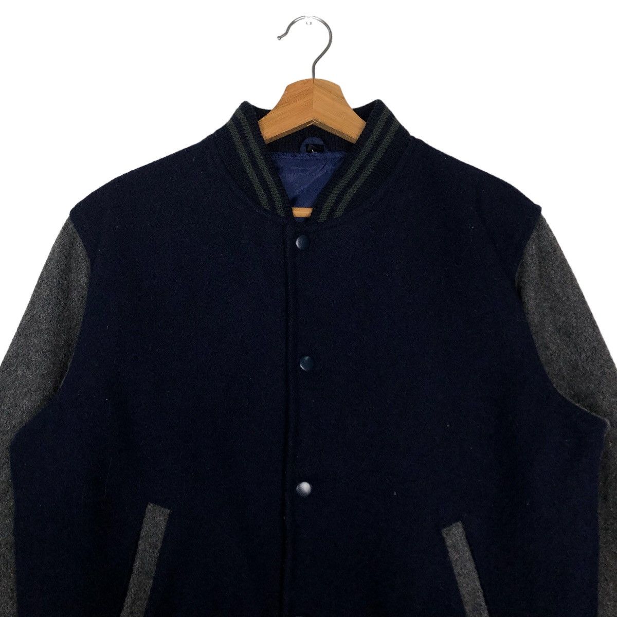 Japanese Brand 🔥90’s Vintage Varsity Bomber Jacket Wool Japan Made Size US L / EU 52-54 / 3 - 3 Thumbnail