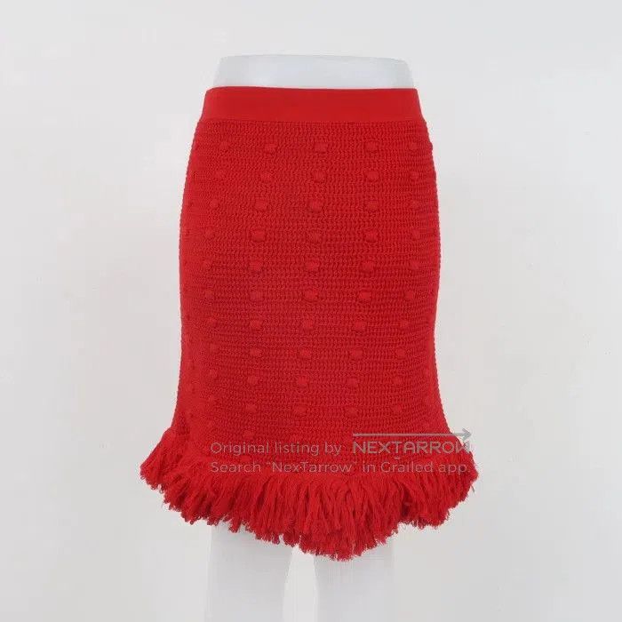 Bottega Veneta Bottega Veneta Cotton Solid Skirt M. Size 31" - 2 Thumbnail